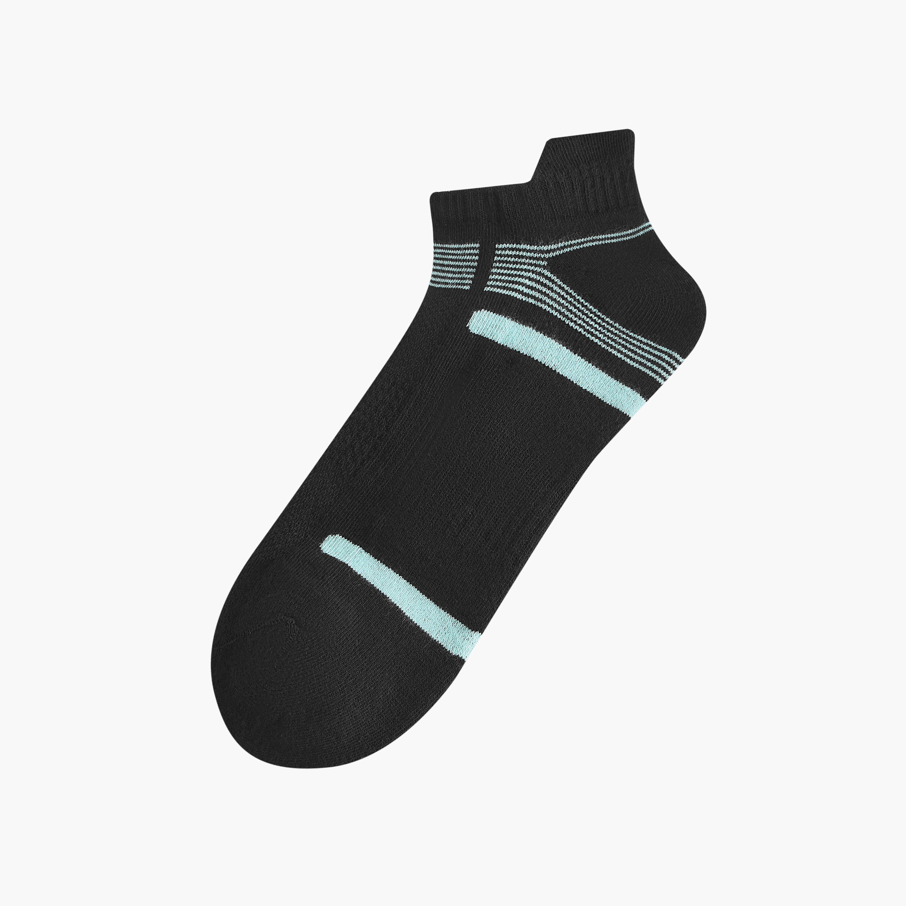 طقم جوارب 3 أزواج بارزة الملمس نصف تيري بطول الكاحل-men-socks-image-2
