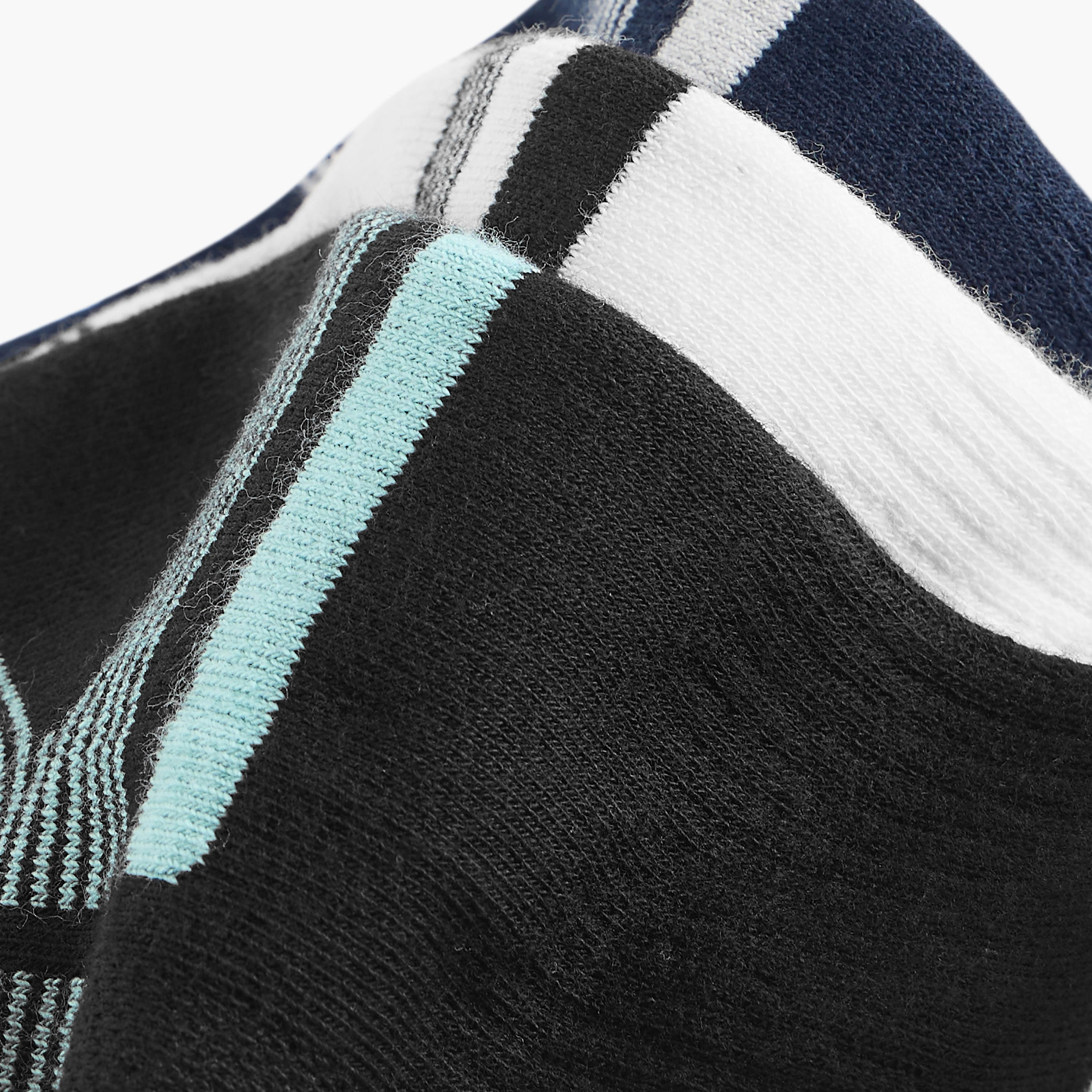 طقم جوارب 3 أزواج بارزة الملمس نصف تيري بطول الكاحل-men-socks-image-4