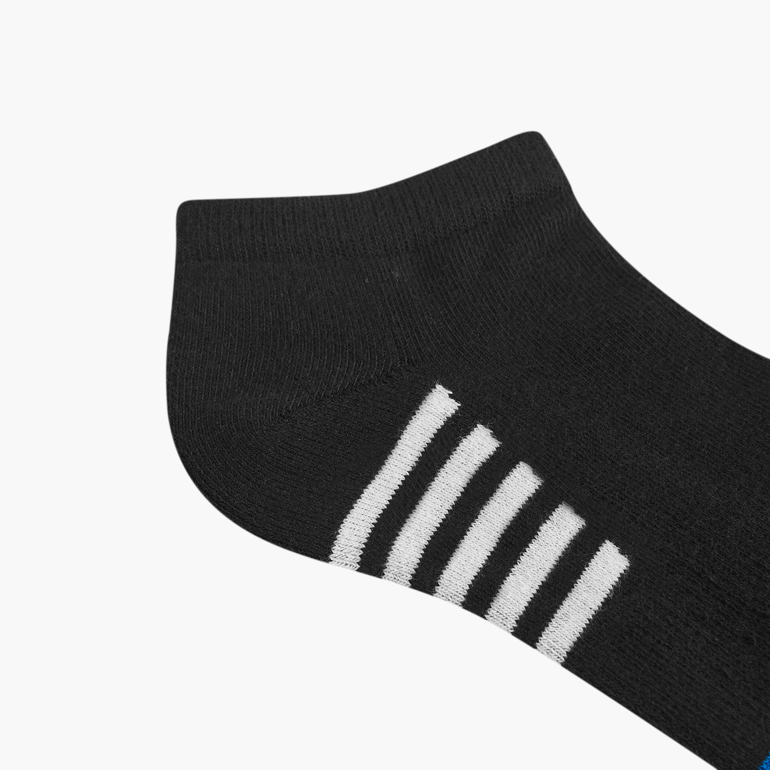 طقم جوارب 3 أزواج نصف تيري مخططة بطول الكاحل-men-socks-image-5
