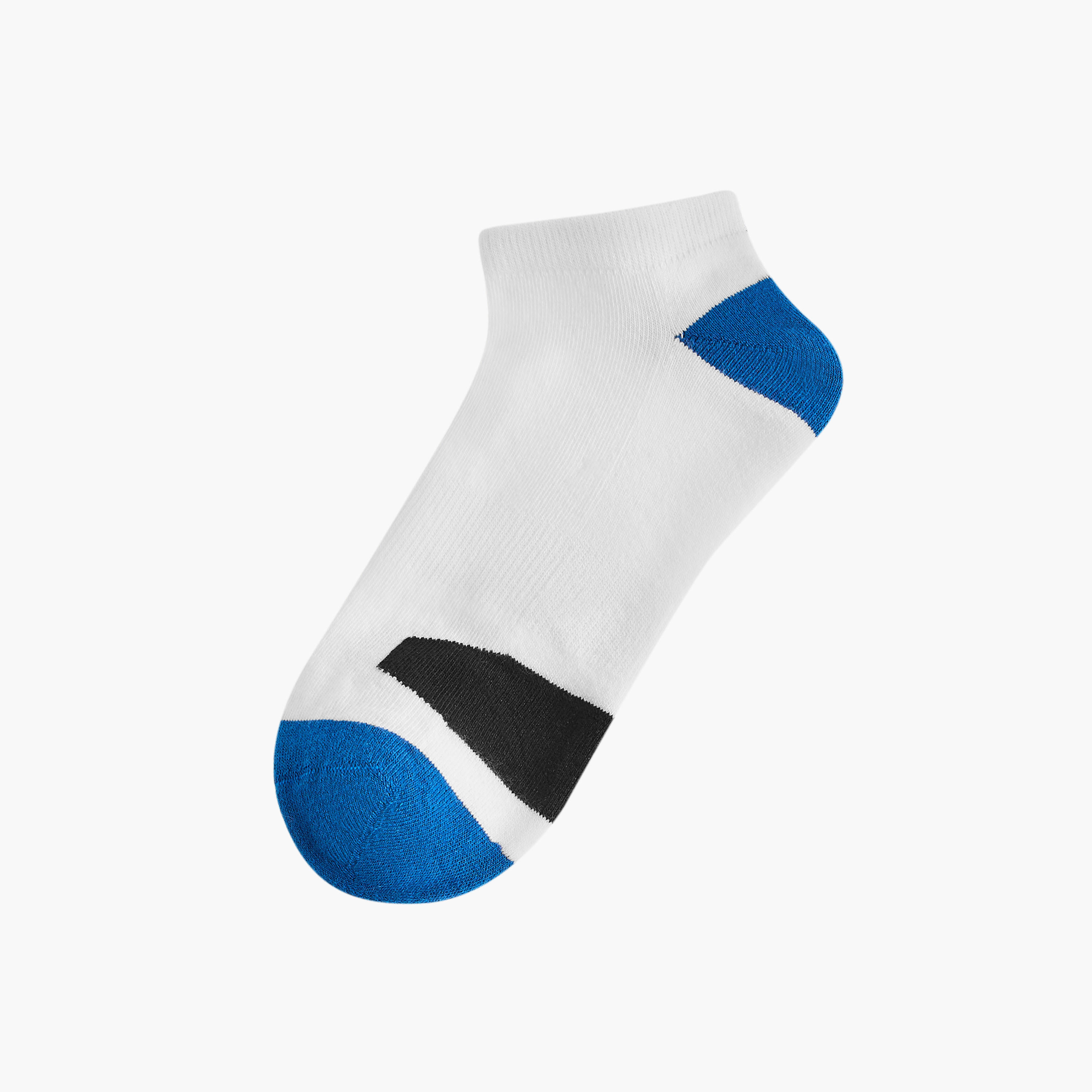 طقم جوارب 3 أزواج نصف تيري بقوالب ملونة وطول الكاحل-men-socks-image-2