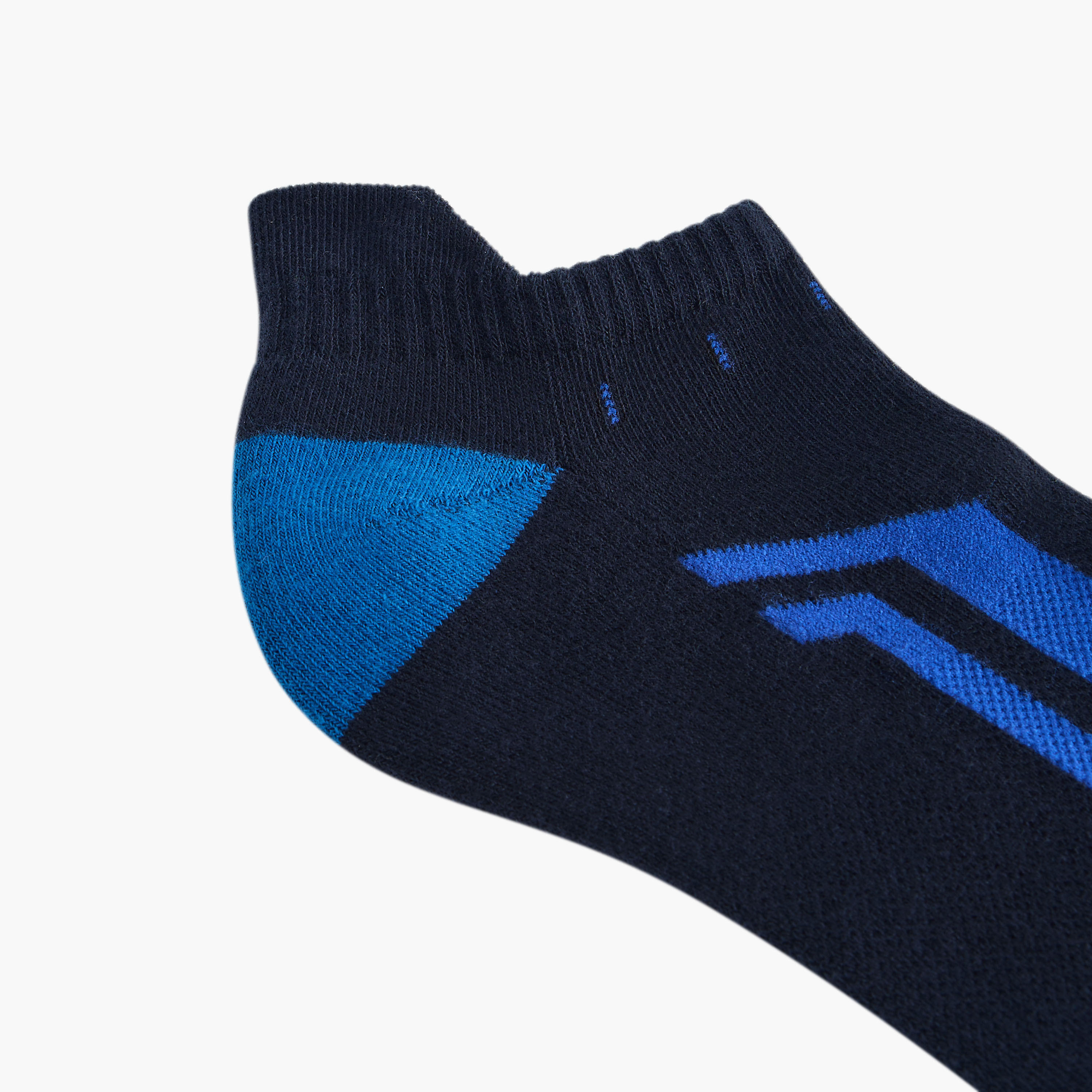 طقم جوارب 3 أزواج نصف تيري بطول الكاحل وطبعات-men-socks-image-5