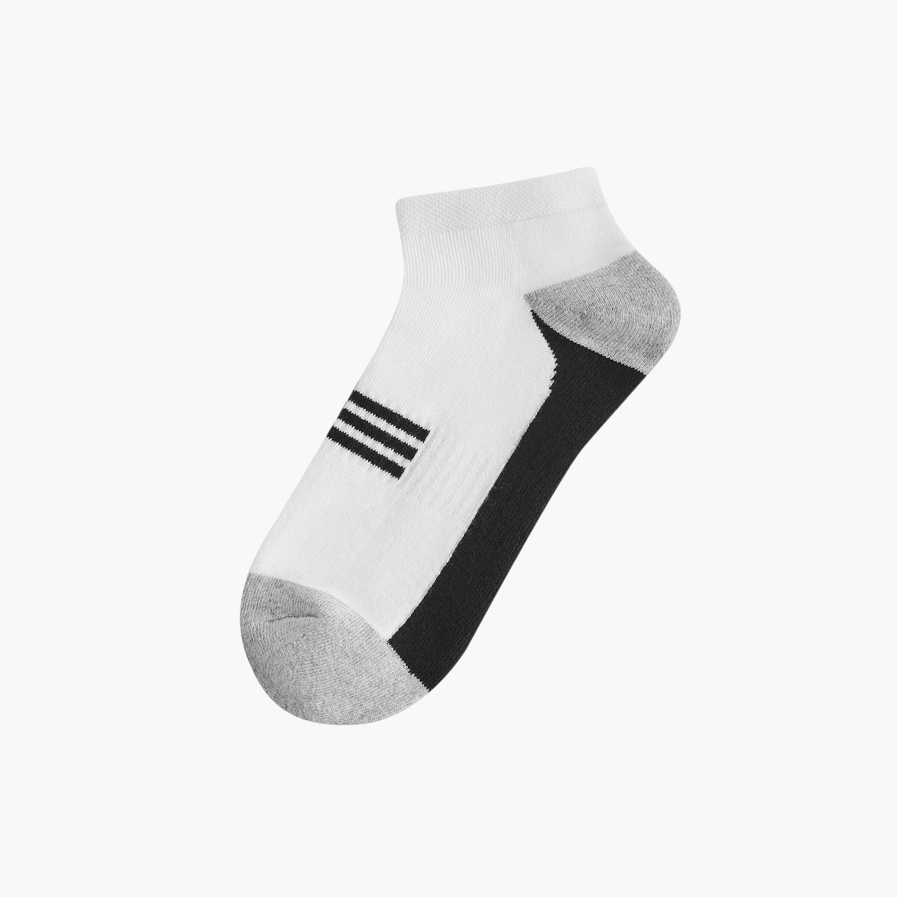 طقم جوارب 3 أزواج نصف تيري بطول الكاحل وطبعات-men-socks-image-2