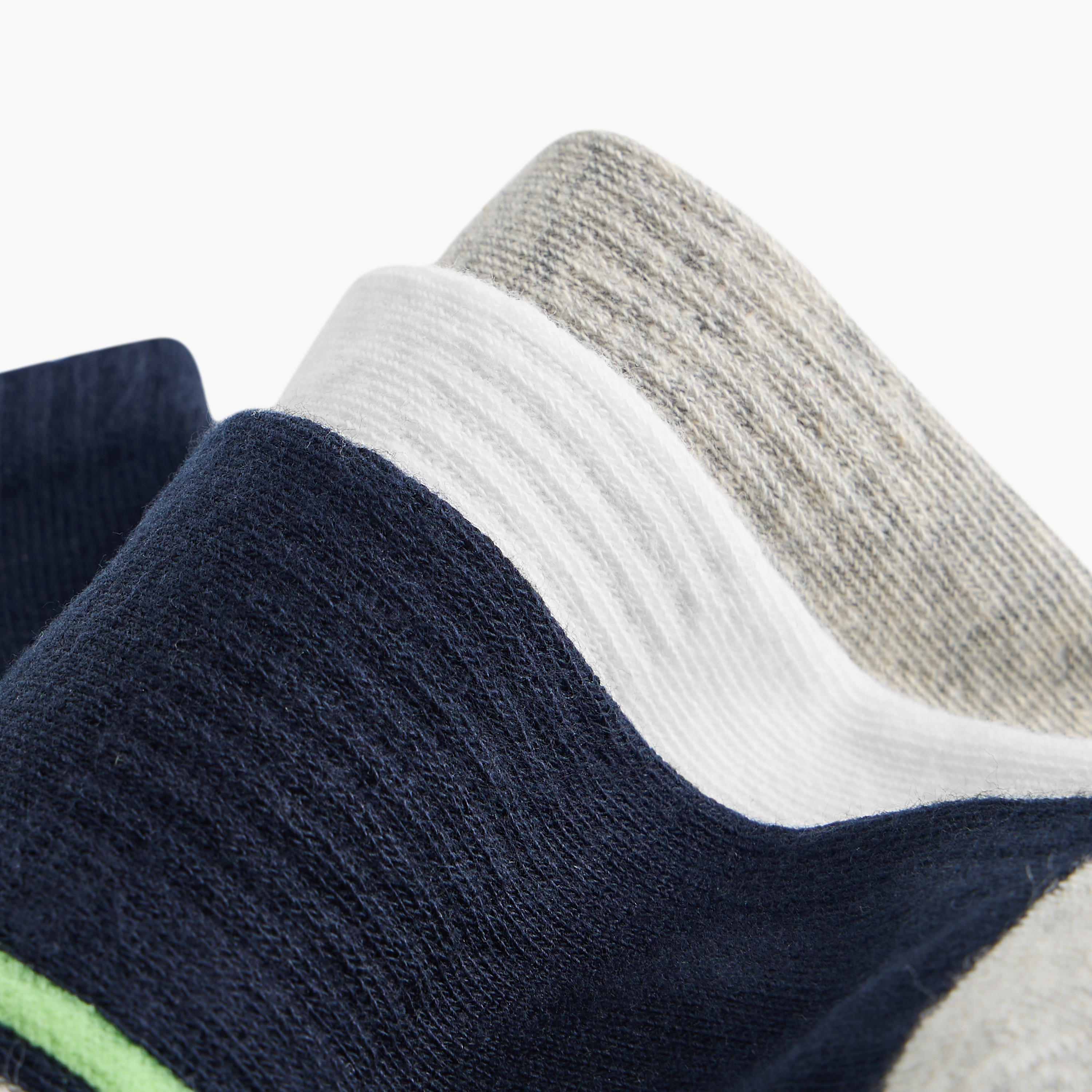 Set of 3 - Printed Half Terry Ankle Length Socks-men-socks-image-4