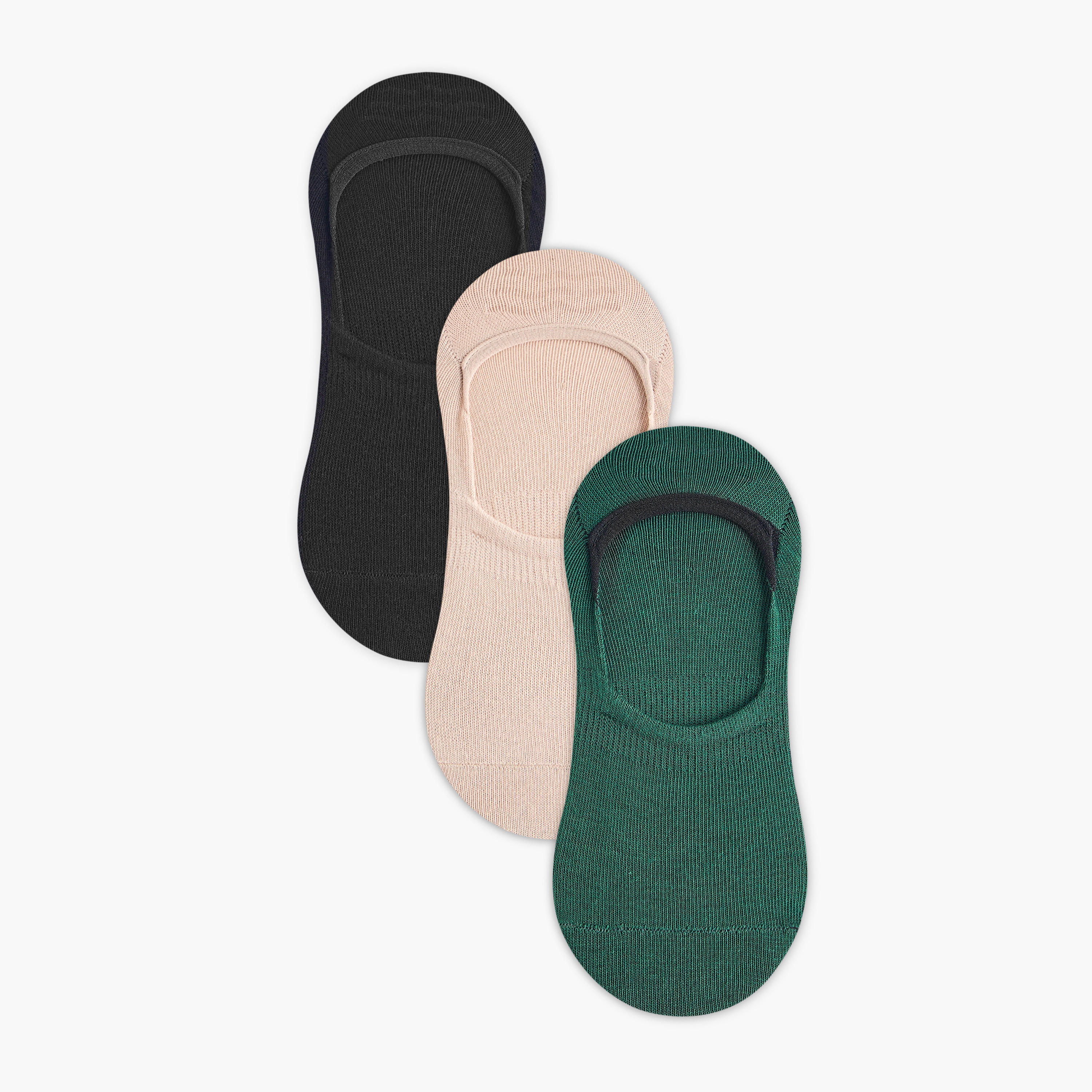 Set of 3 - Assorted No Show Socks-men-socks-image-1