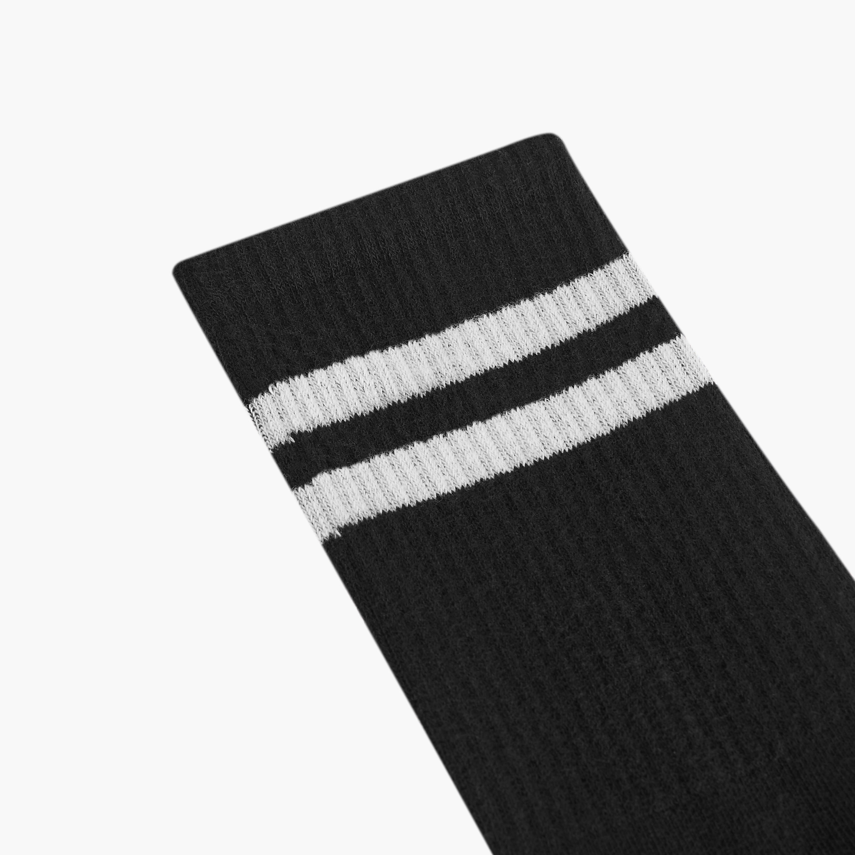 طقم جوارب 3 أزواج مخططة ومضلعة بطول ربلة الساق-men-socks-image-3