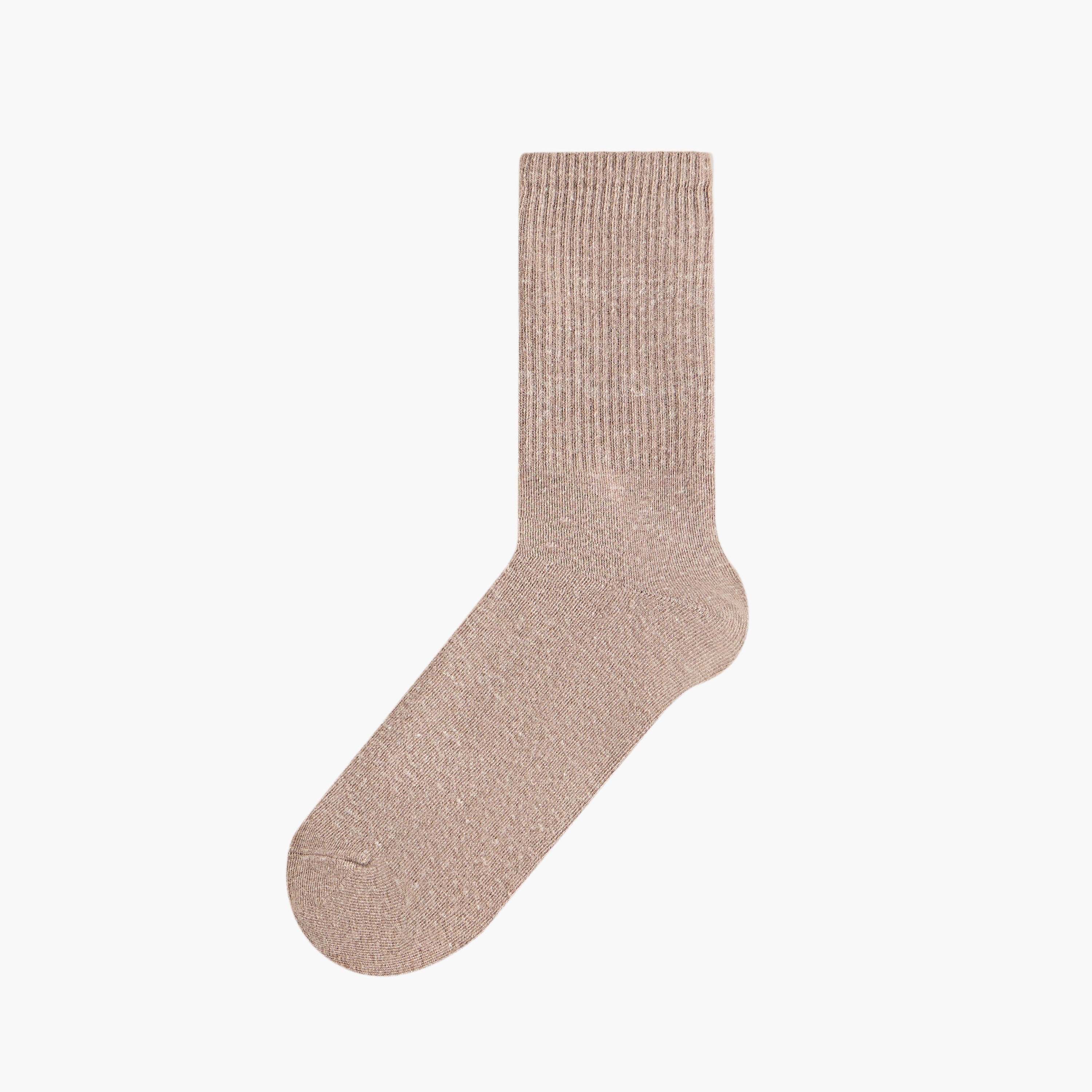 طقم جوارب 3 أزواج مضلعة بطول ربلة الساق-men-socks-image-2