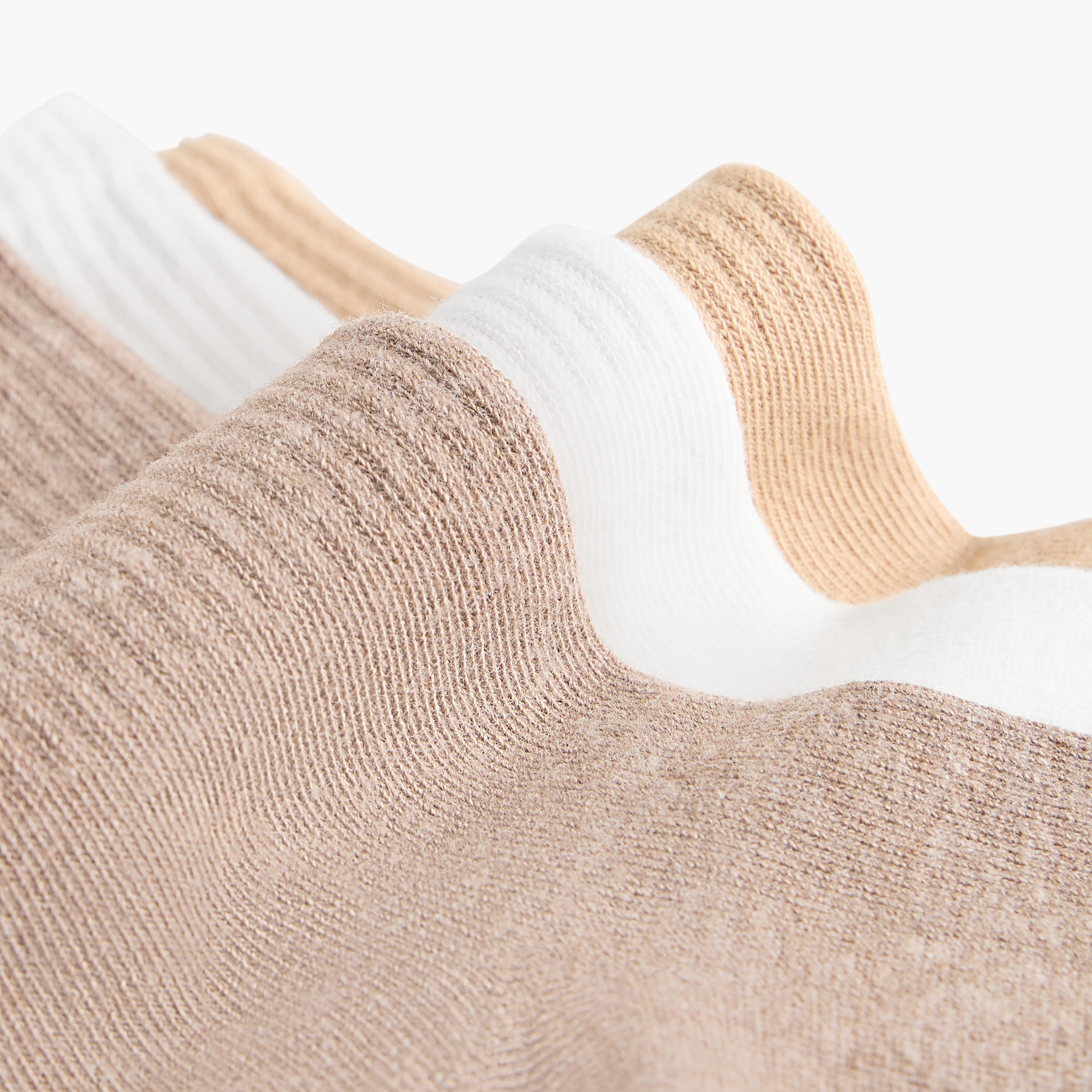 طقم جوارب 3 أزواج مضلعة بطول ربلة الساق-men-socks-image-4