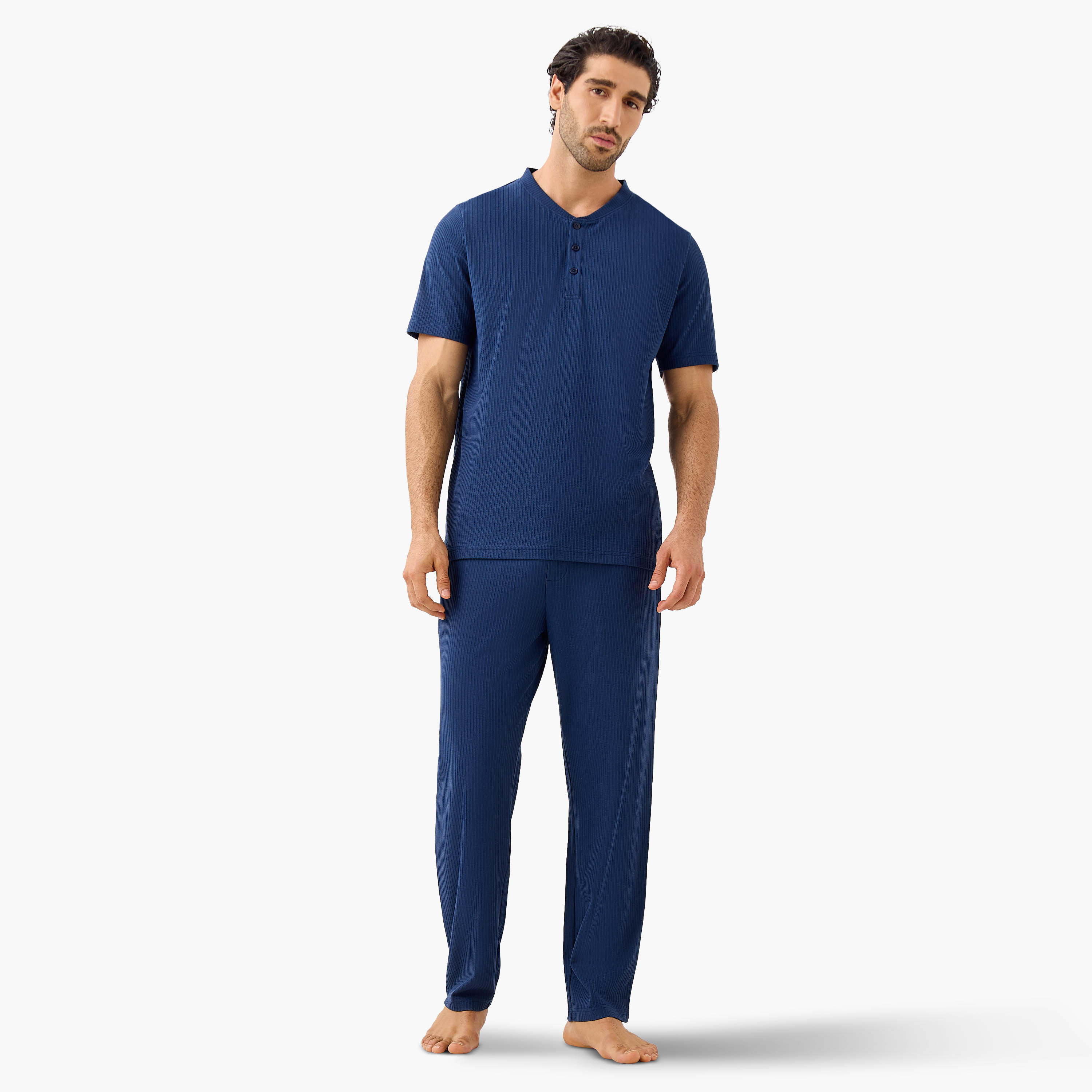 طقم بيجاما مضلع-men-clothing-nightwear-sets-image-6
