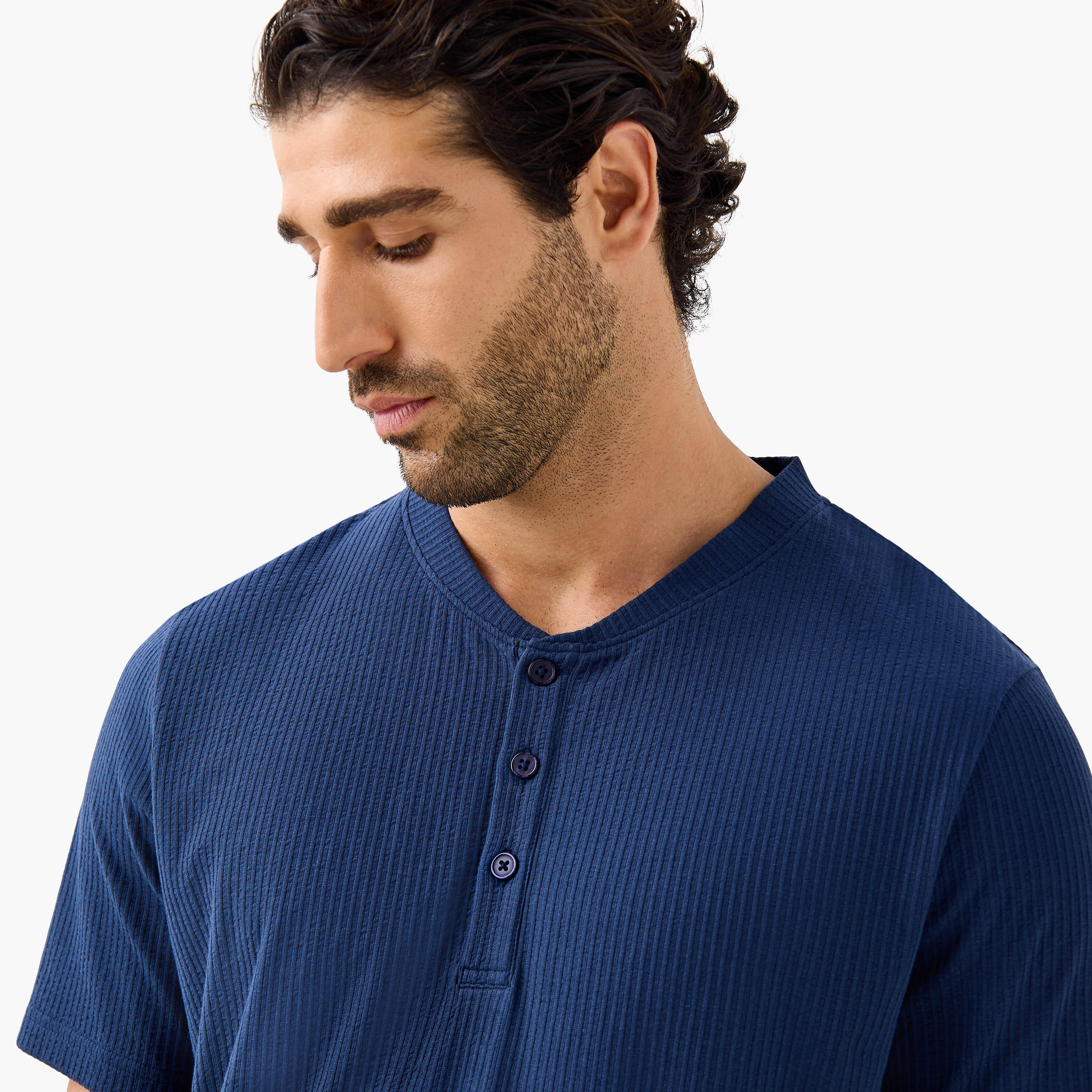 طقم بيجاما مضلع-men-clothing-nightwear-sets-image-2