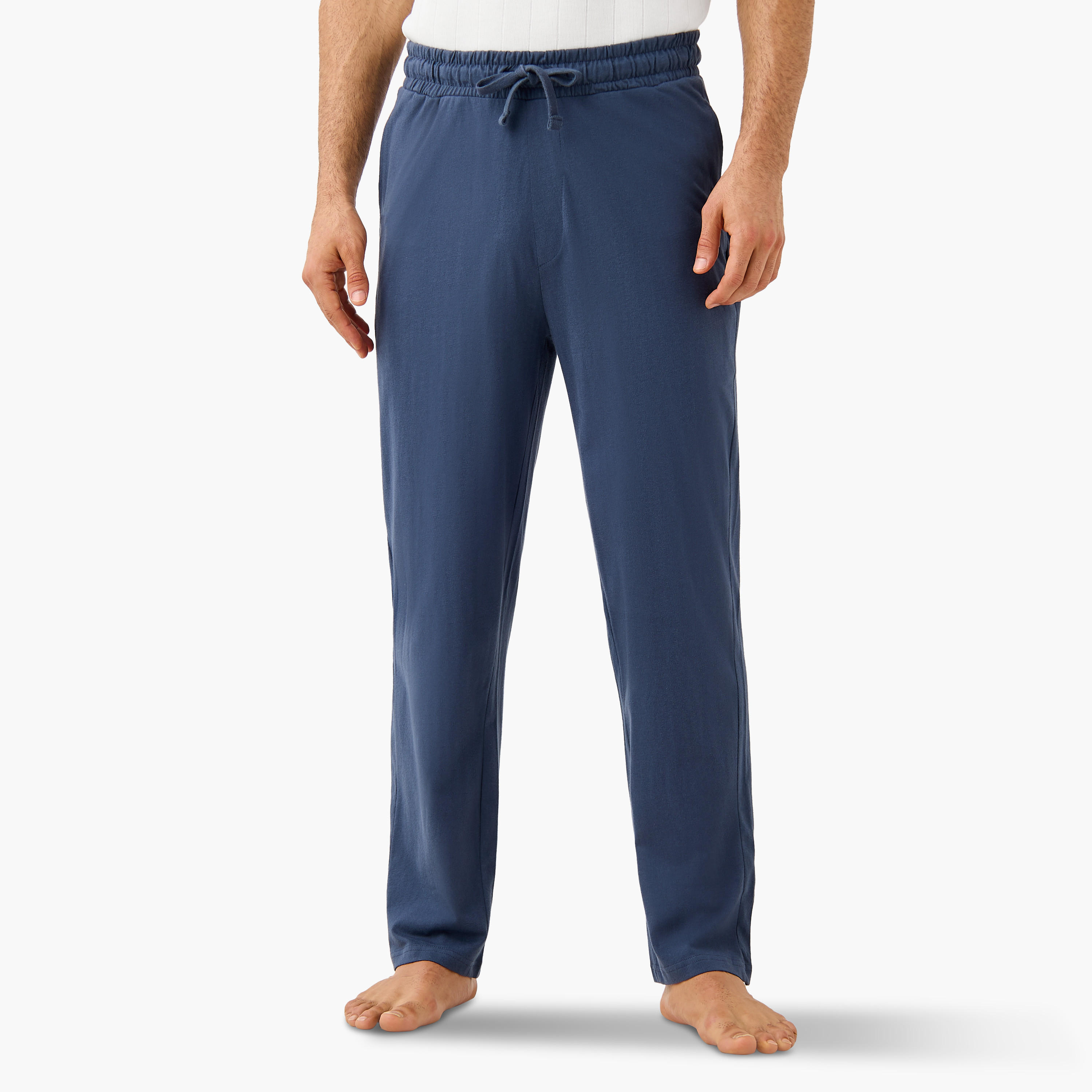 Ribbed Crew Neck T-shirt and Pyjama Set-men-clothing-nightwear-sets-image-4