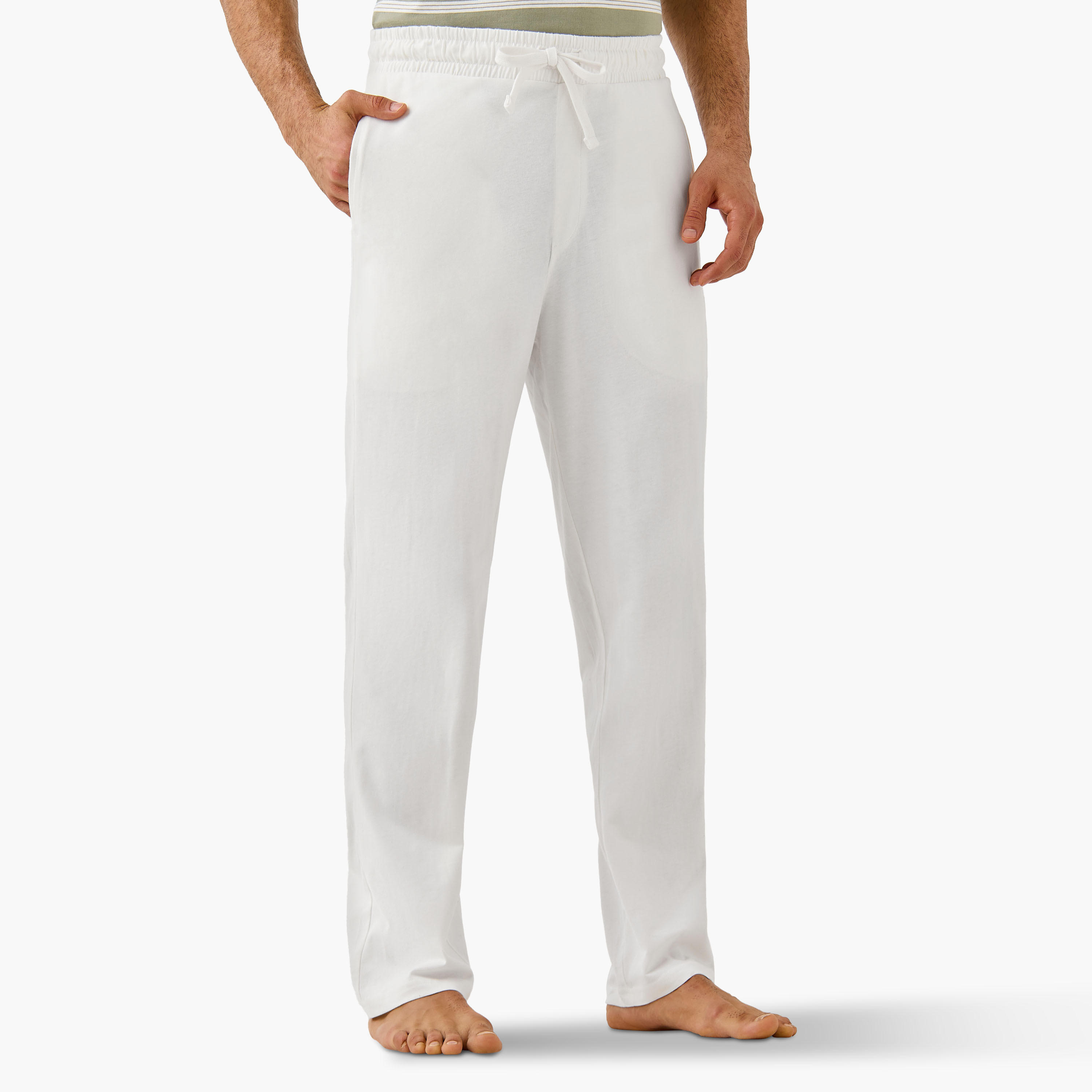 طقم تيشيرت مخطط وبنطلون بيجاما-men-clothing-nightwear-sets-image-3