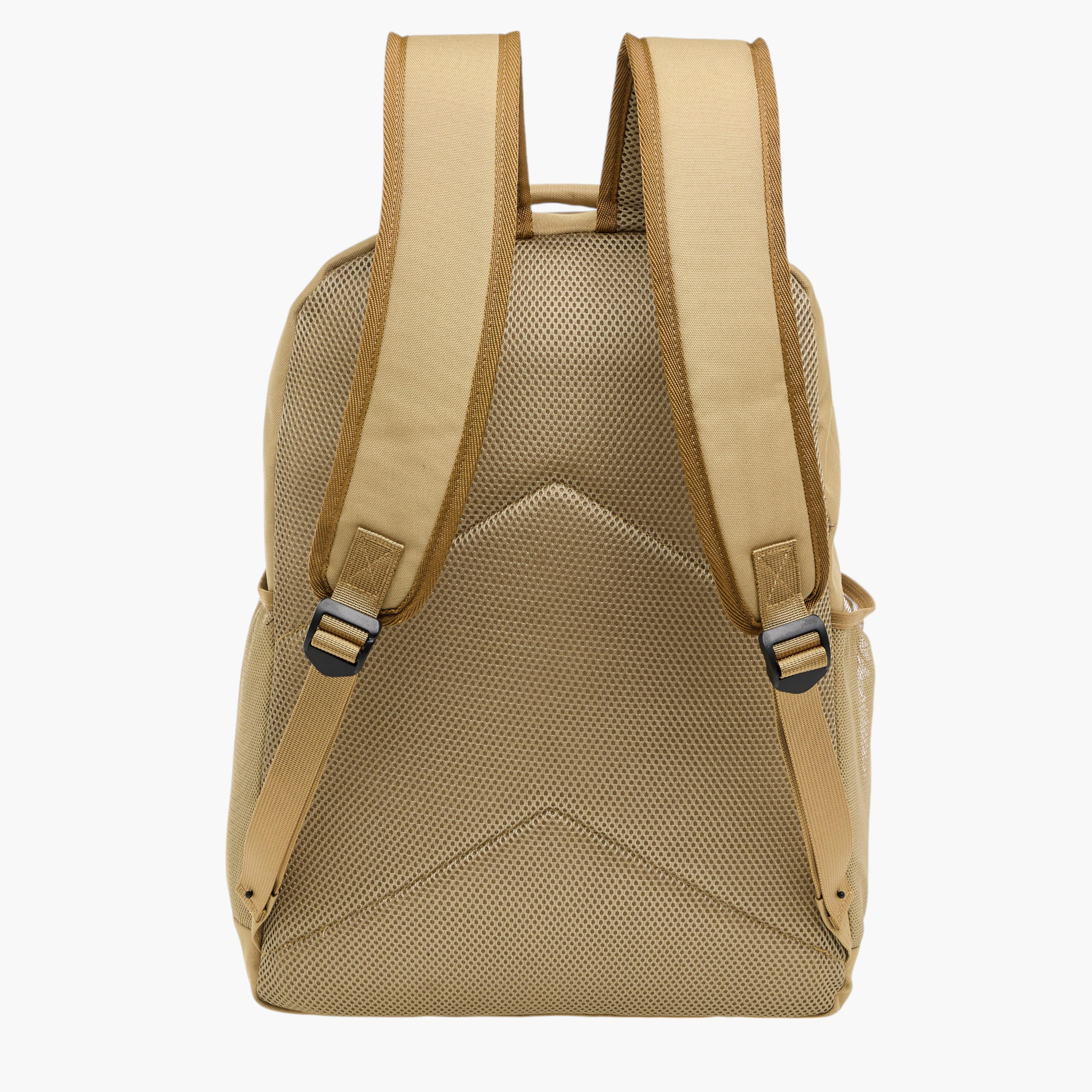 Kappa Drawstring Backpack with Adjustable Straps and Zip Closure-men-bags-image-4