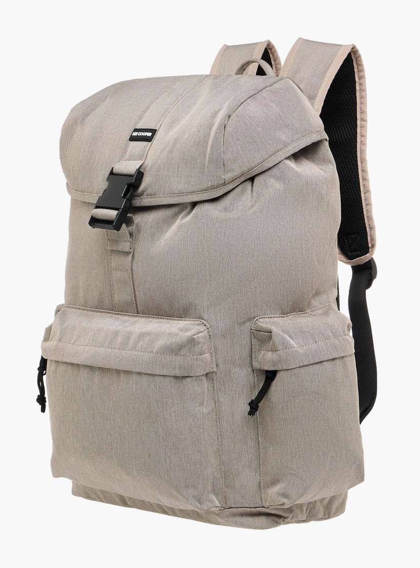 Lee Cooper Textured Backpack with Adjustable Straps and Zip Closure - 33x16x47 cm-men-bags-image-4