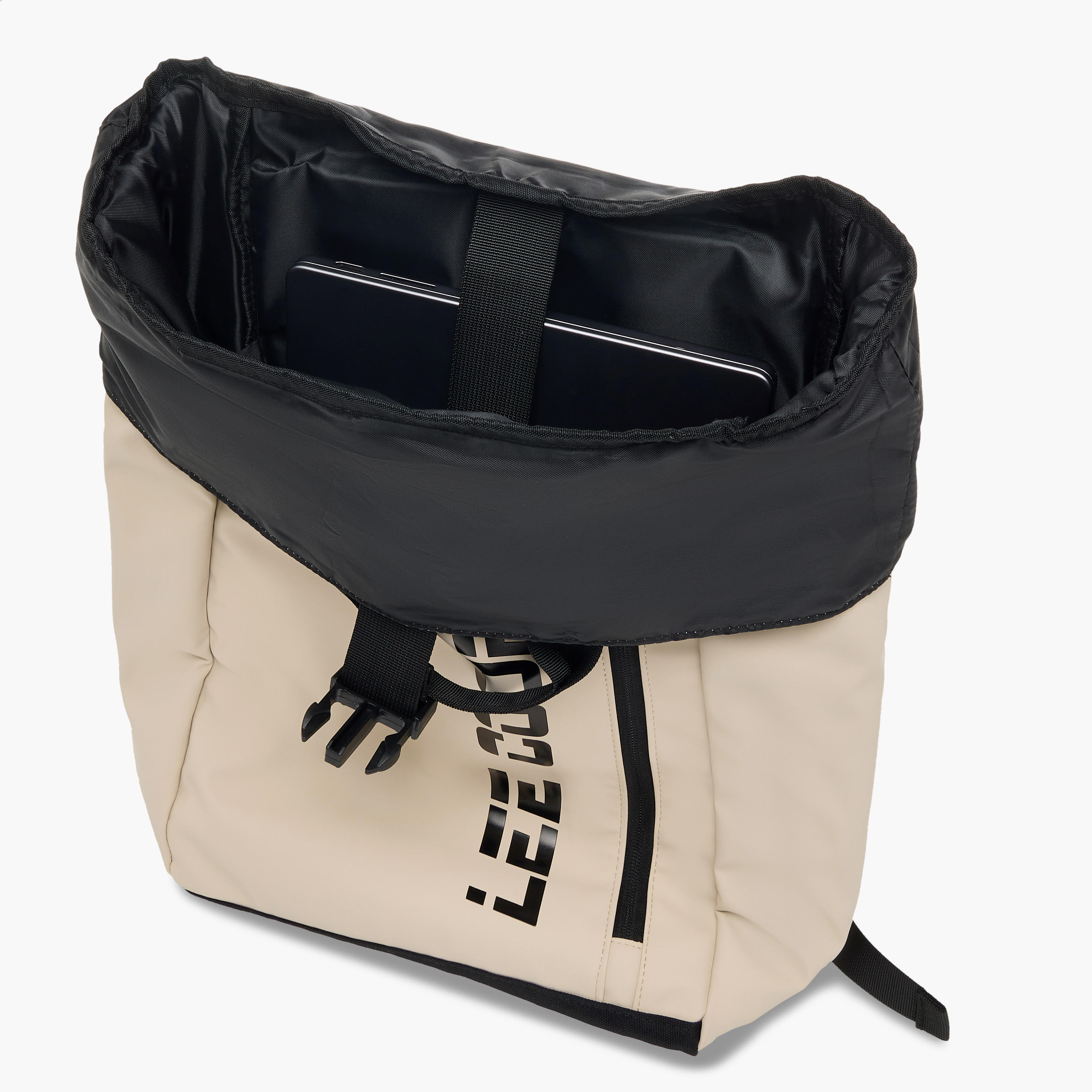 شنطة ظهر بطبعات شعار وحمالات قابلة للتعديل وسحاب إغلاق من لي كوبر - 30x16x47 سم-men-bags-image-1
