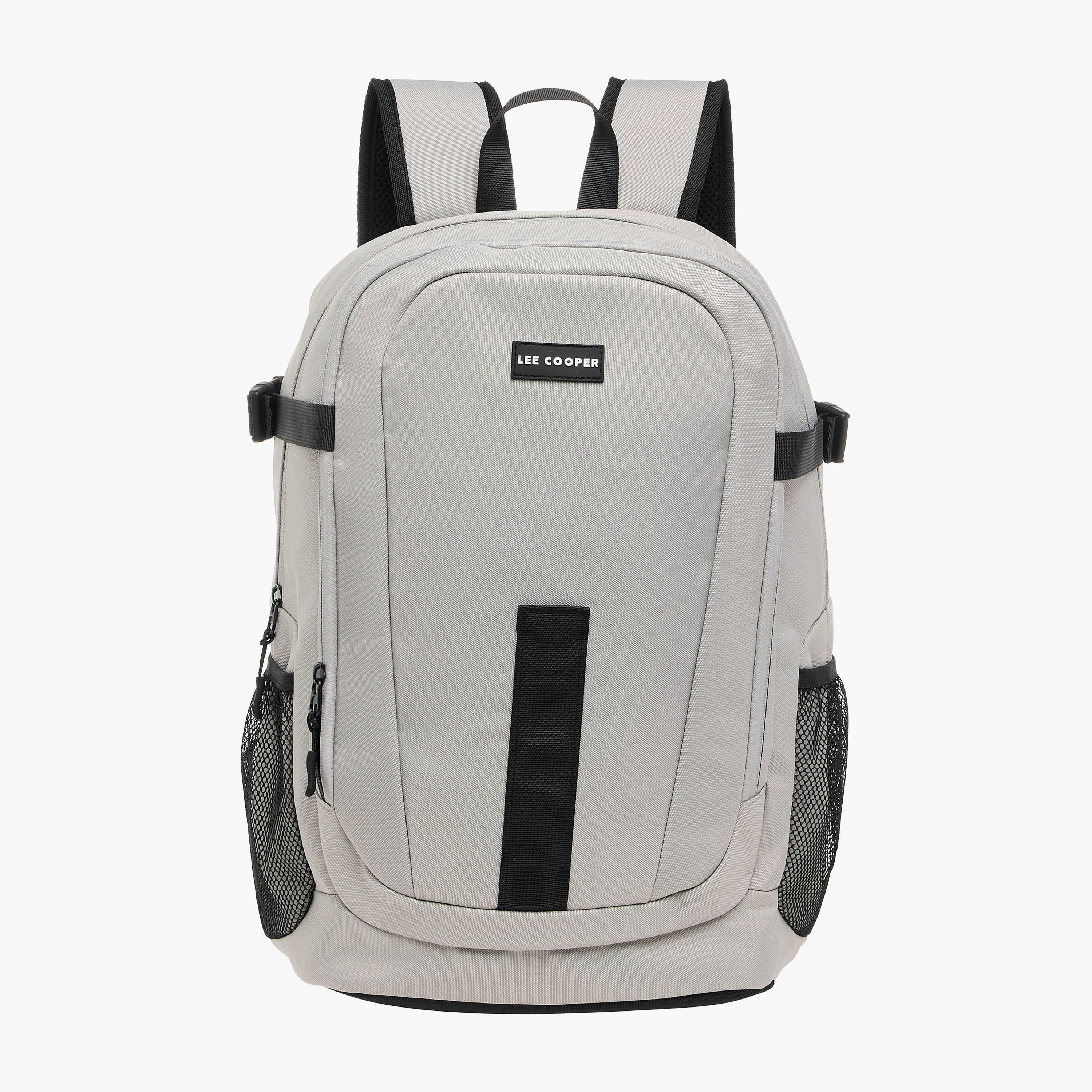 Lee Cooper Textured Backpack with Adjustable Straps and Zip Closure - 33x16x46 cm-men-bags-image-1