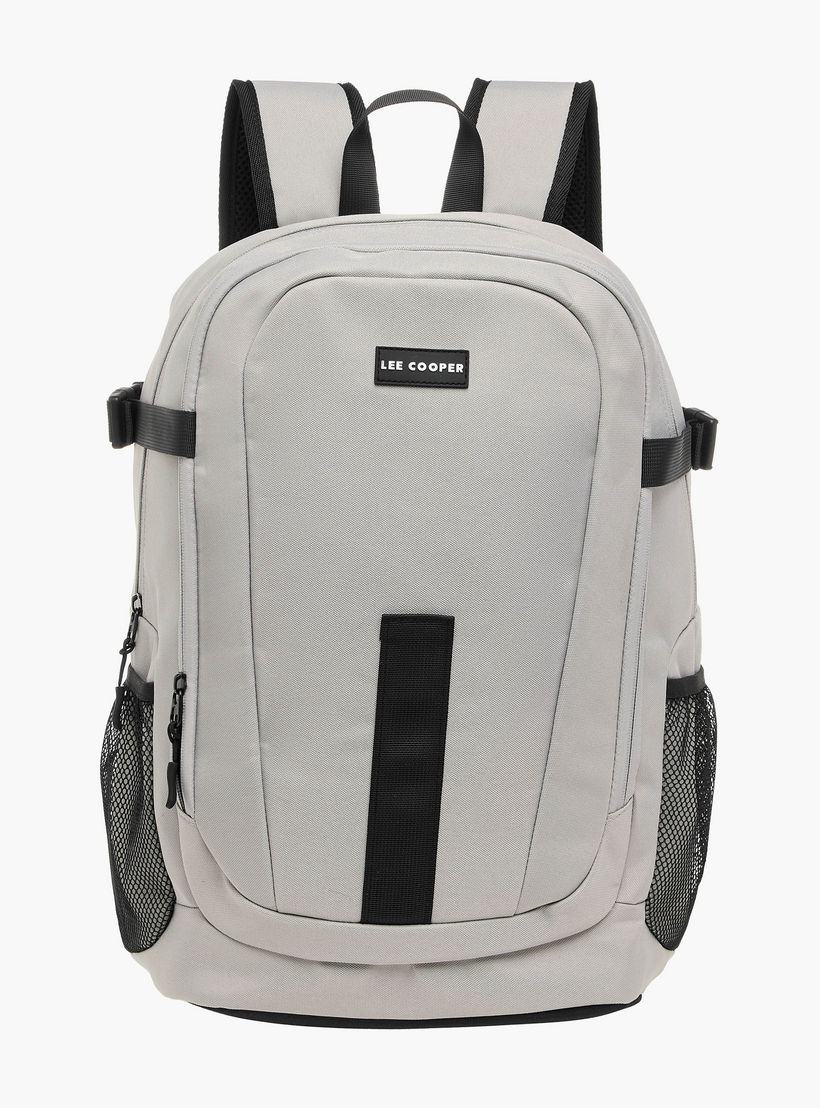 Lee Cooper Textured Backpack with Adjustable Straps and Zip Closure - 33x16x46 cm-men-bags-image-1