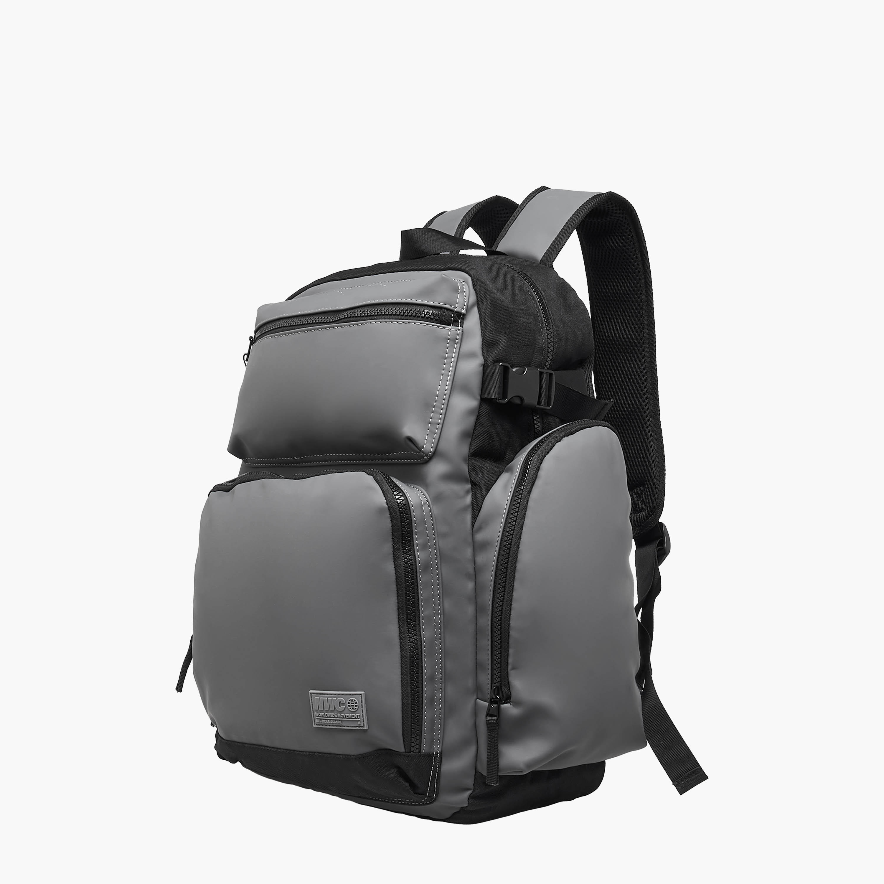 شنطة ظهر بأحزمة قابلة للتعديل وسحّاب إغلاق - 35x16x46 سم-men-bags-image-4