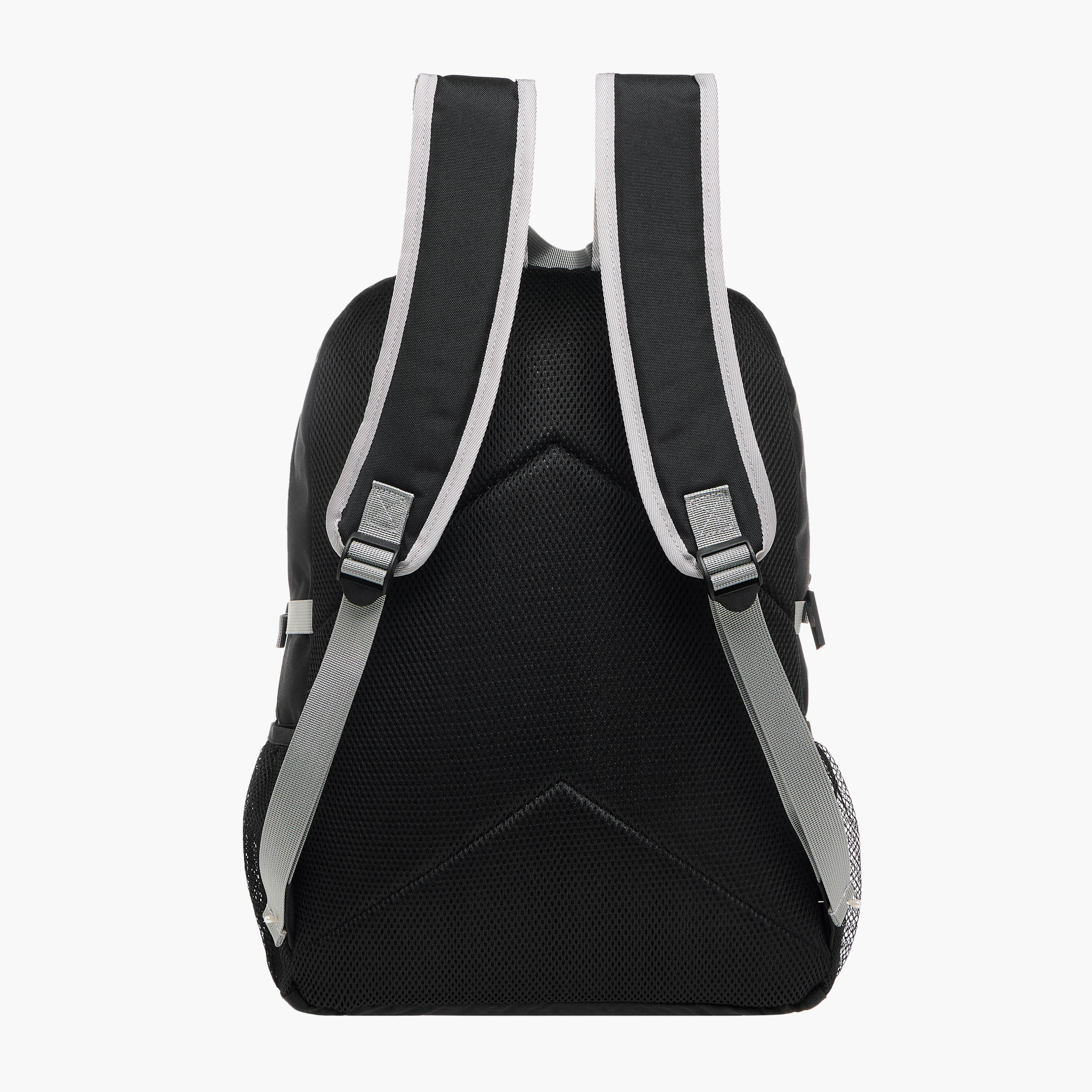 Panelled Backpack with Adjustable Straps and Zip Closure - 32x16x46 cm-men-bags-image-5