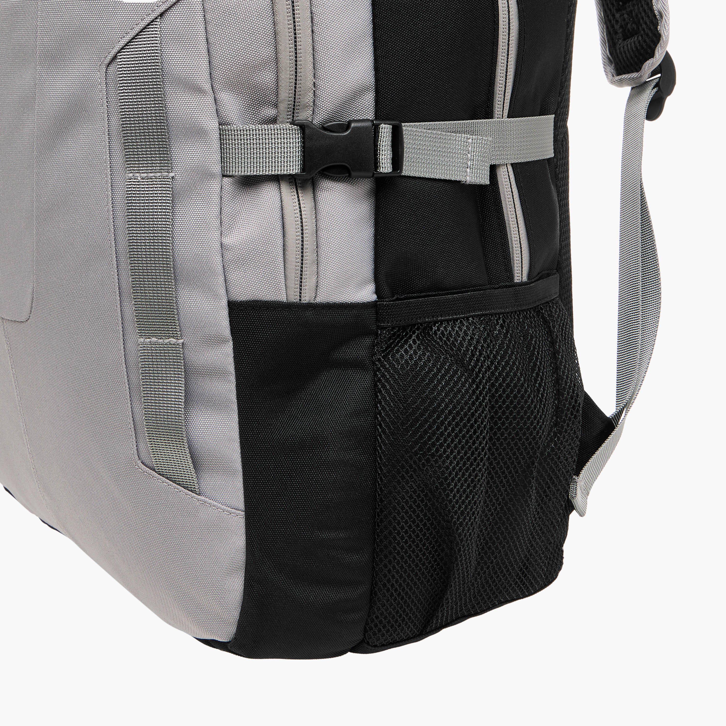 Panelled Backpack with Adjustable Straps and Zip Closure - 32x16x46 cm-men-bags-image-6