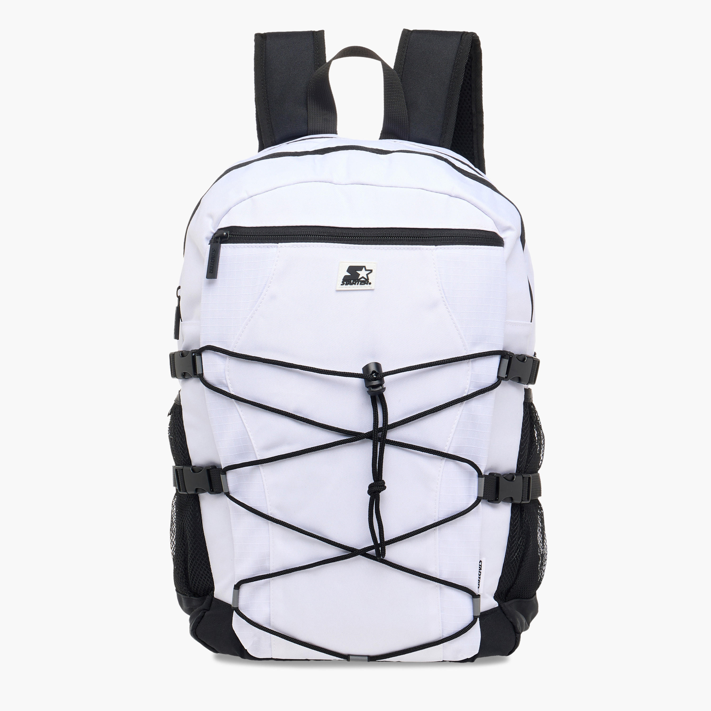Starter Drawstring Backpack with Adjustable Straps and Zip Closure-men-bags-image-1