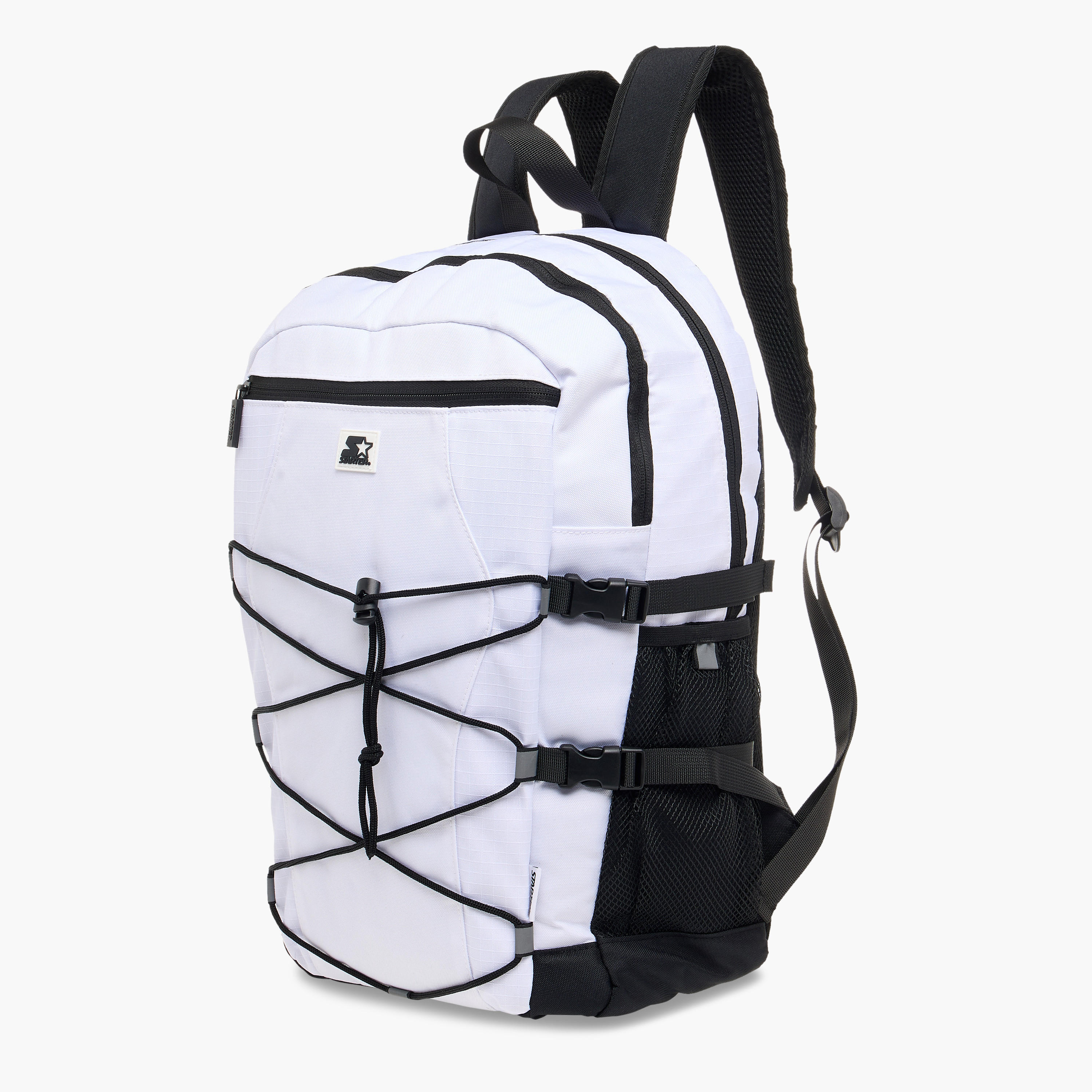 Starter Drawstring Backpack with Adjustable Straps and Zip Closure-men-bags-image-3