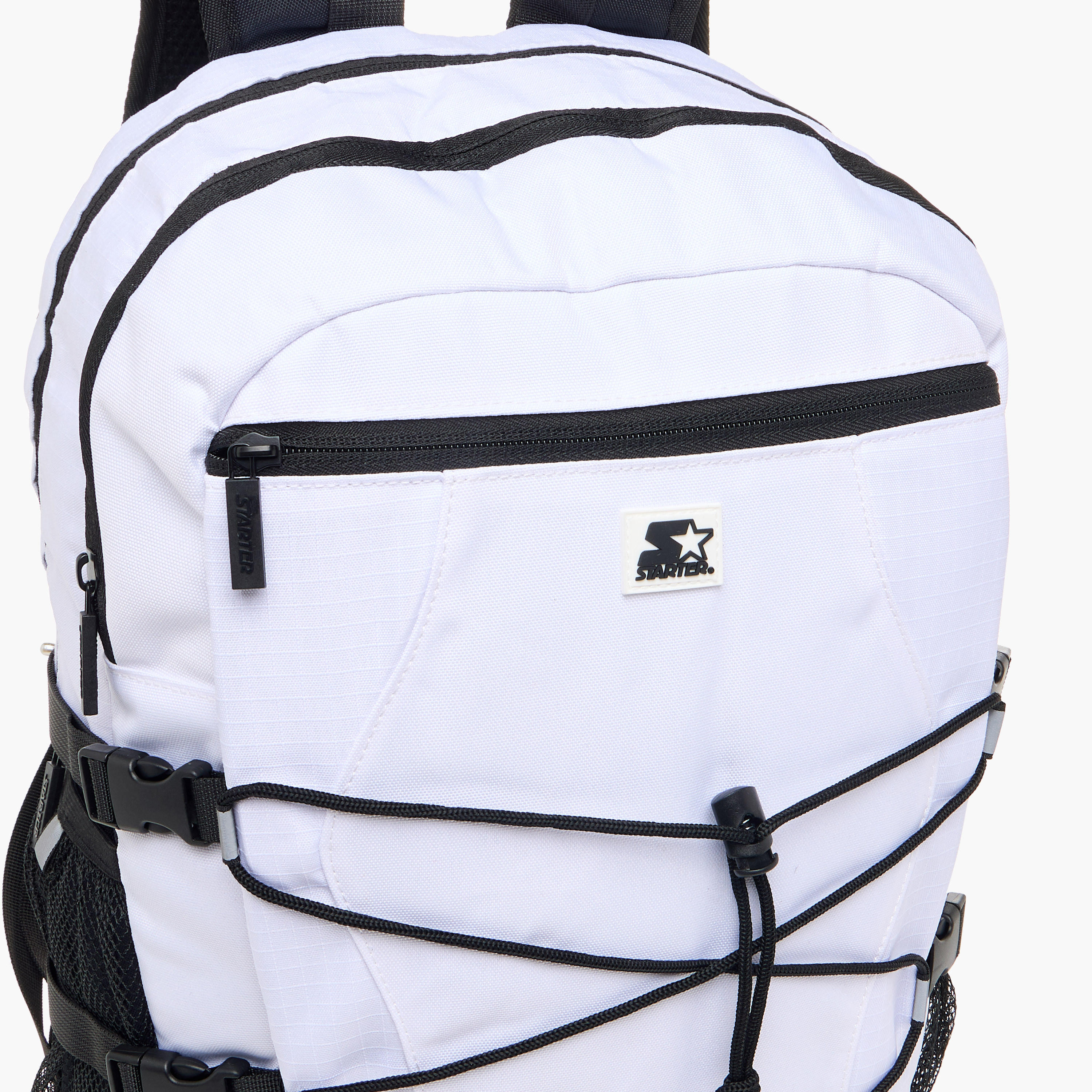 Starter Drawstring Backpack with Adjustable Straps and Zip Closure-men-bags-image-5