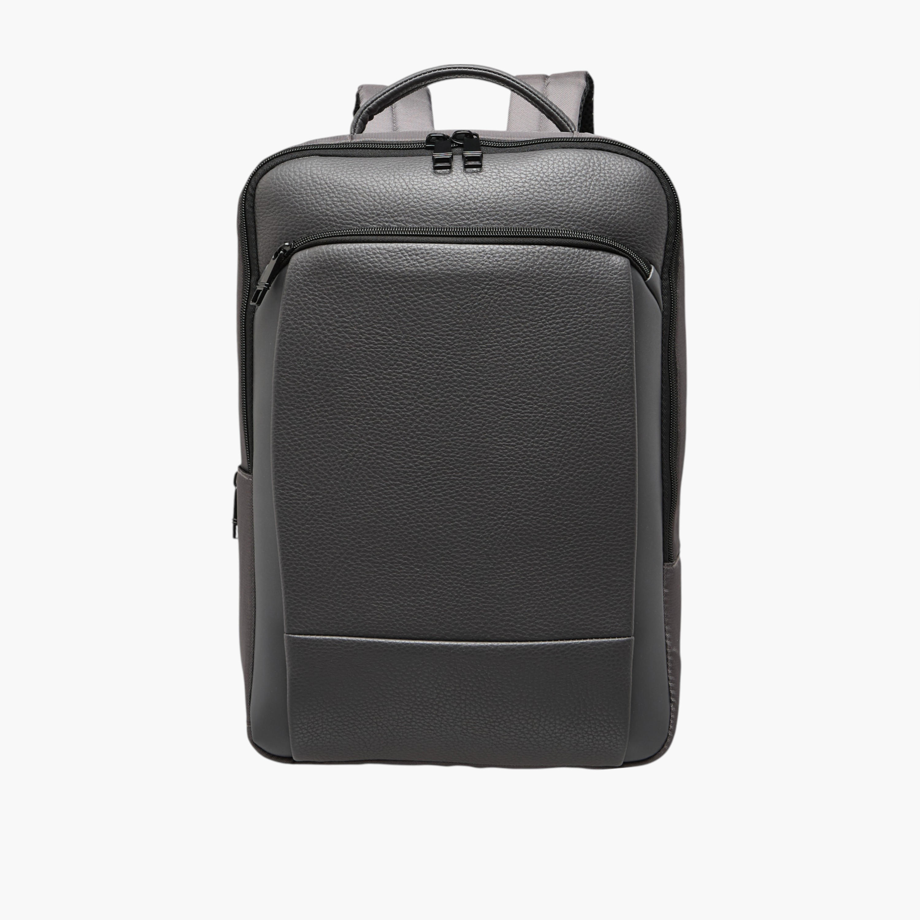 شنطة ظهر بارزة الملمس بأحزمة كتف قابلة للتعديل-men-bags-image-8