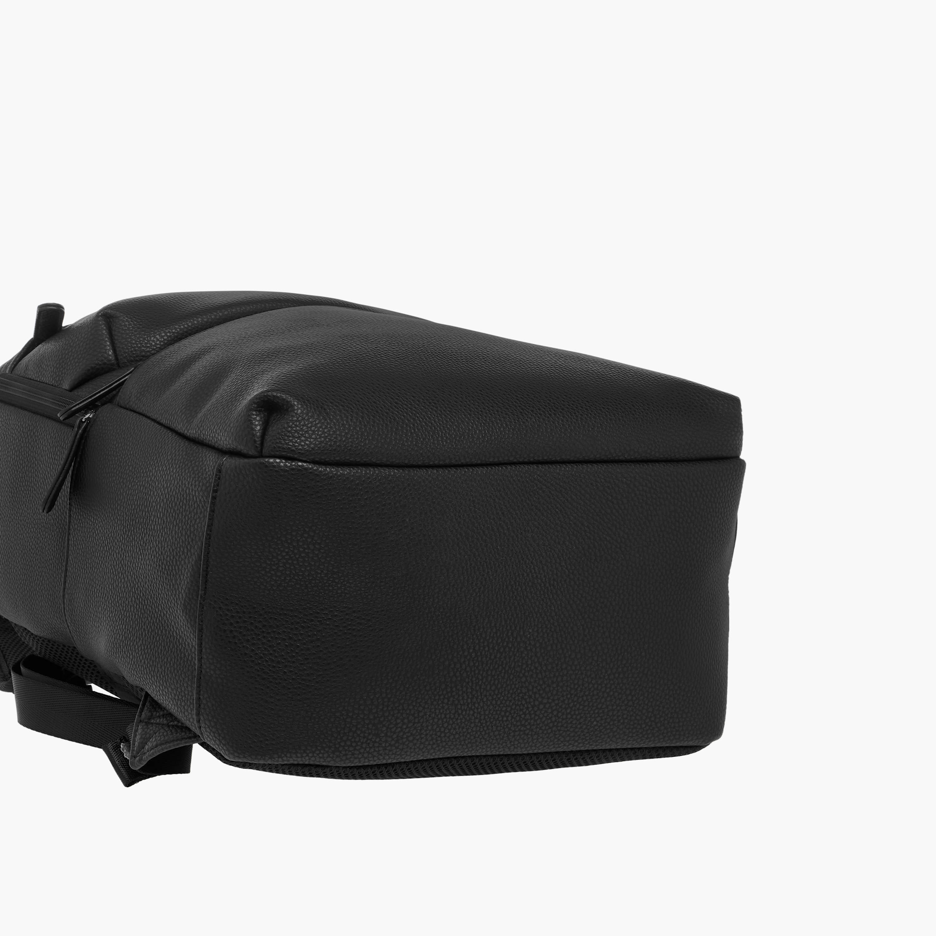 Textured Backpack with Adjustable Straps and Zip Closure - 31x15x44 cm-men-bags-image-7
