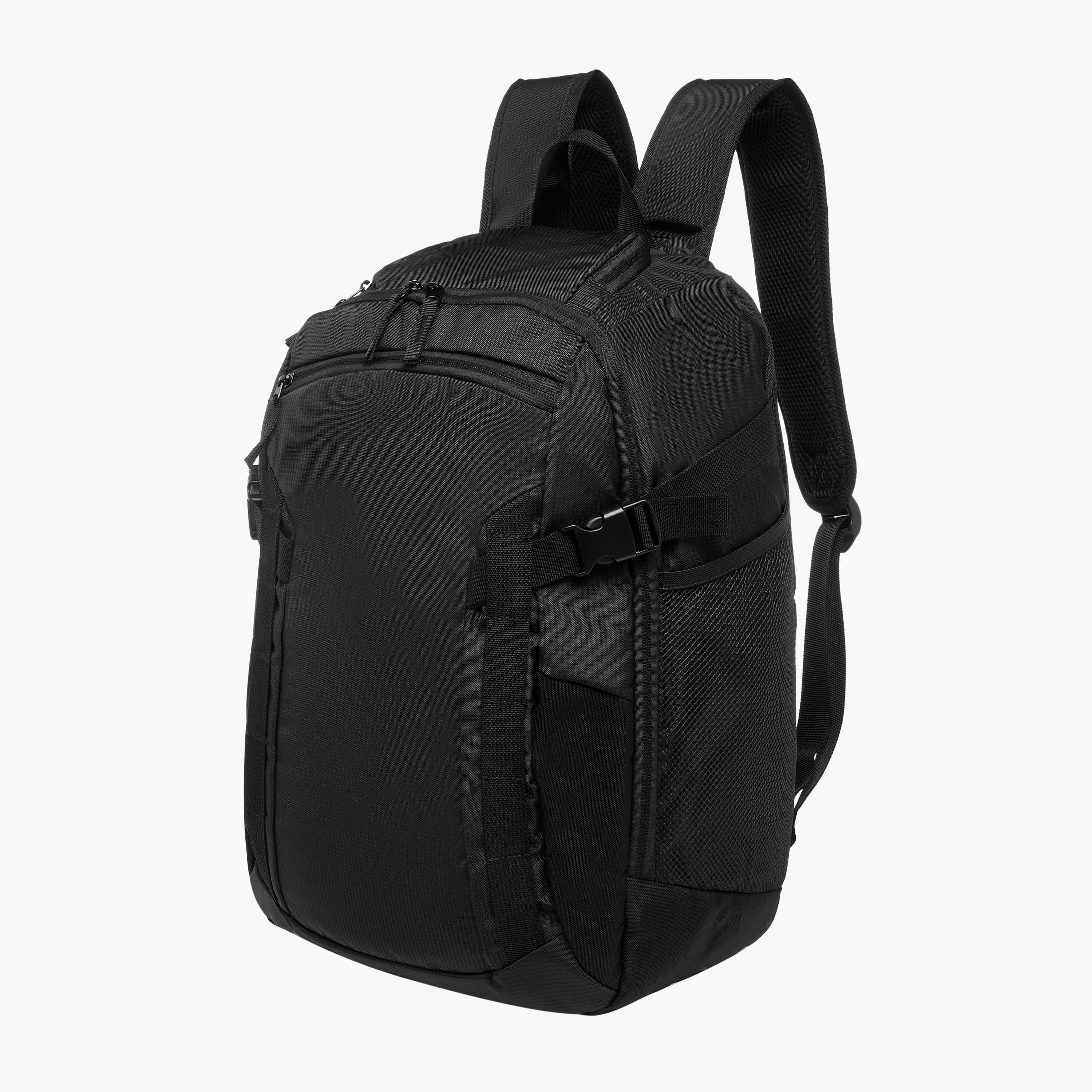 شنطة ظهر بارزة الملمس بأحزمة كتف قابلة للتعديل وسحّاب إغلاق-men-bags-image-3