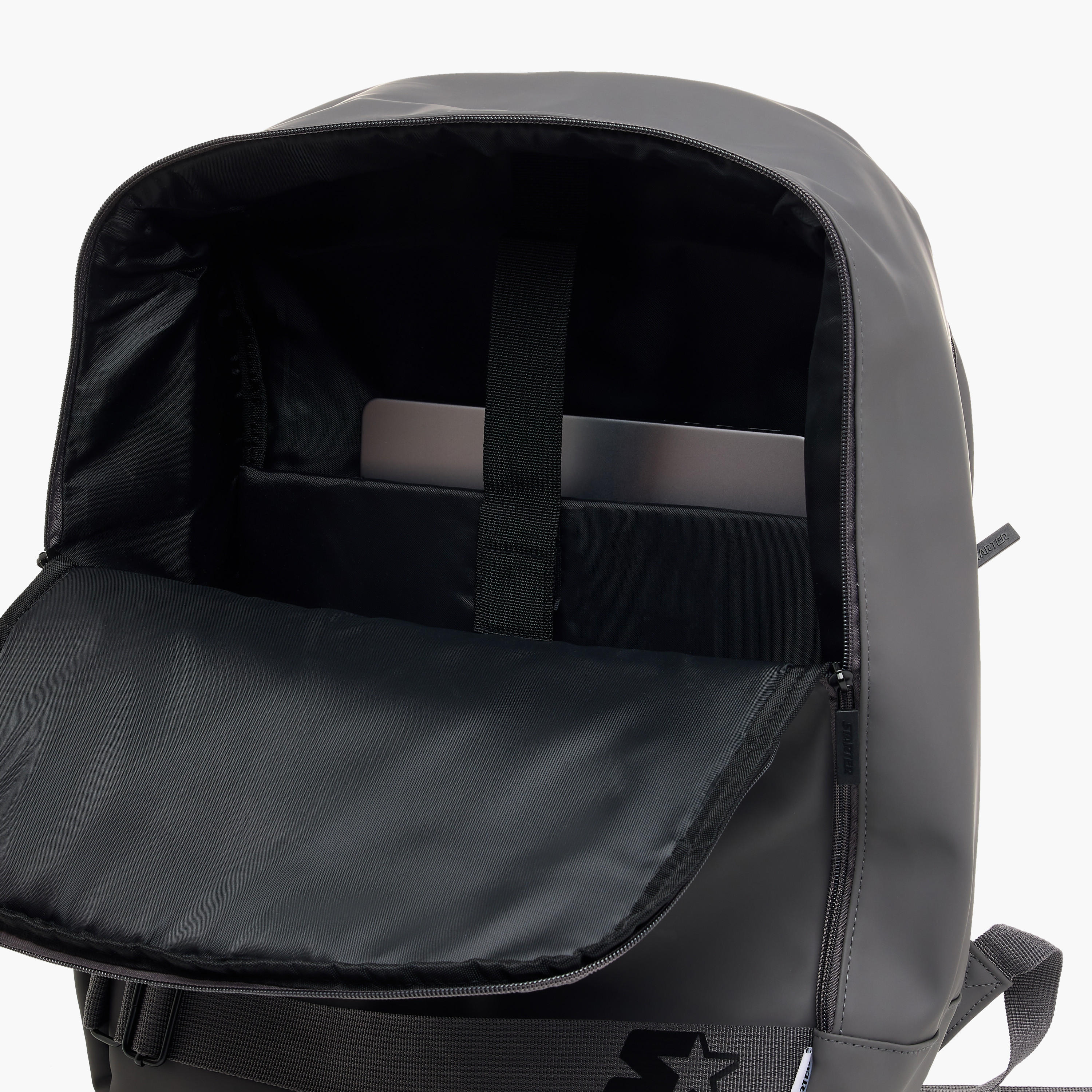 شنطة ظهر بحمالات قابلة للتعديل وسحاب إغلاق وطبعات شعار من ستارتر - 33x16x47 سم-men-bags-image-1