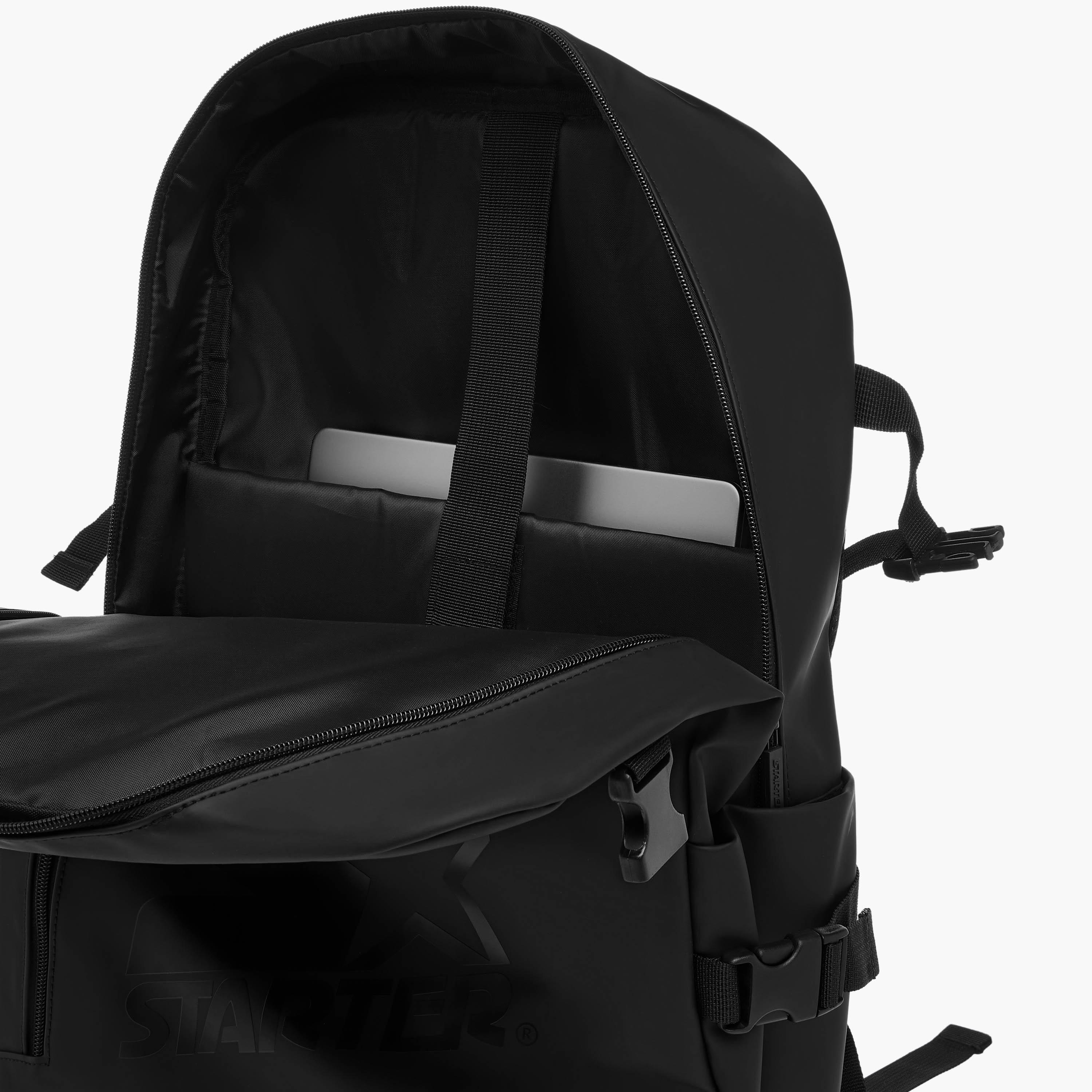 شنطة ظهر بأحزمة قابلة للتعديل وسحّاب إغلاق وطبعات من ستارتر - 33x16x46 سم-men-bags-image-1