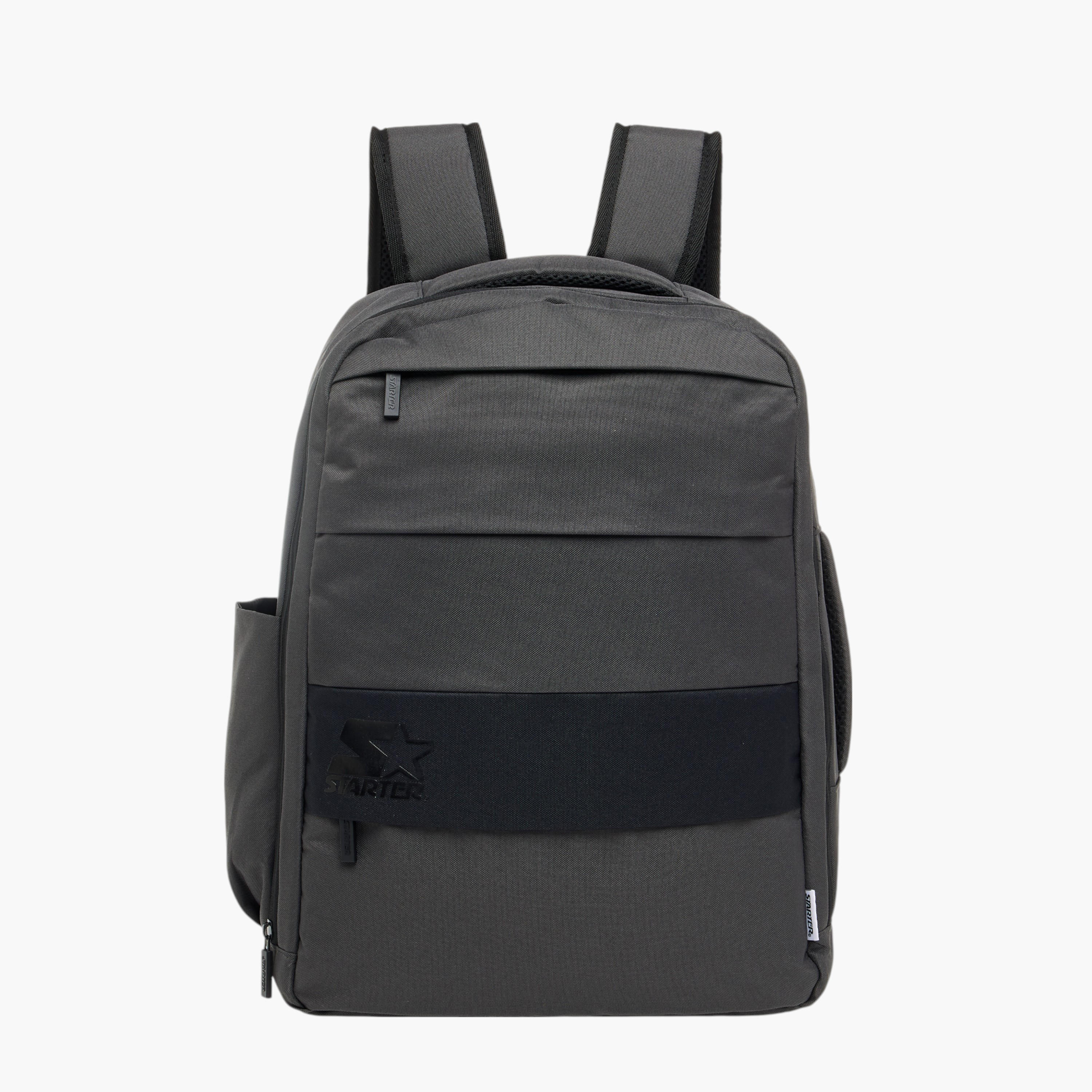 شنطة ظهر بارزة الملمس بحمالات قابلة للتعديل وسحاب إغلاق من ستارتر-men-bags-image-1