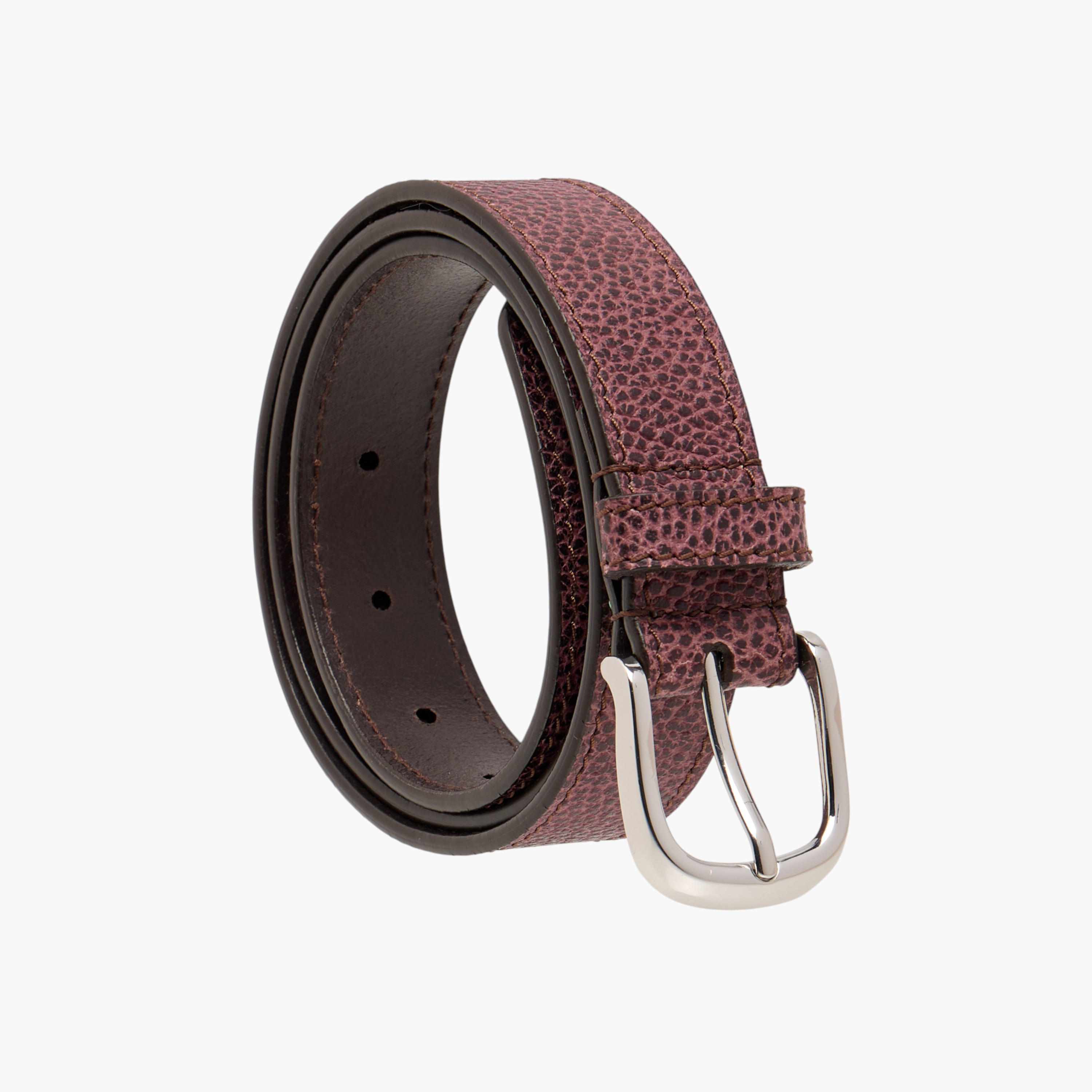 Textured Leather Belt with Pin Buckle Closure-men-beltsandwallets-belts-image-1