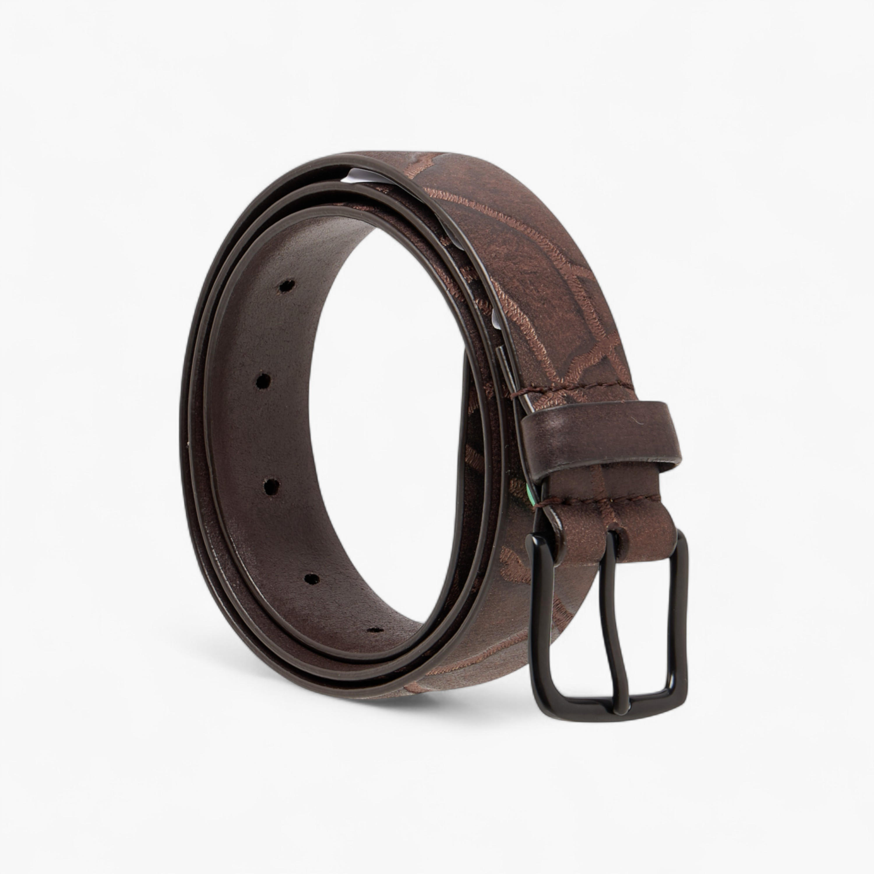 حزام جلد بارز الملمس بإبزيم إغلاق بدبوس-men-beltsandwallets-belts-image-6
