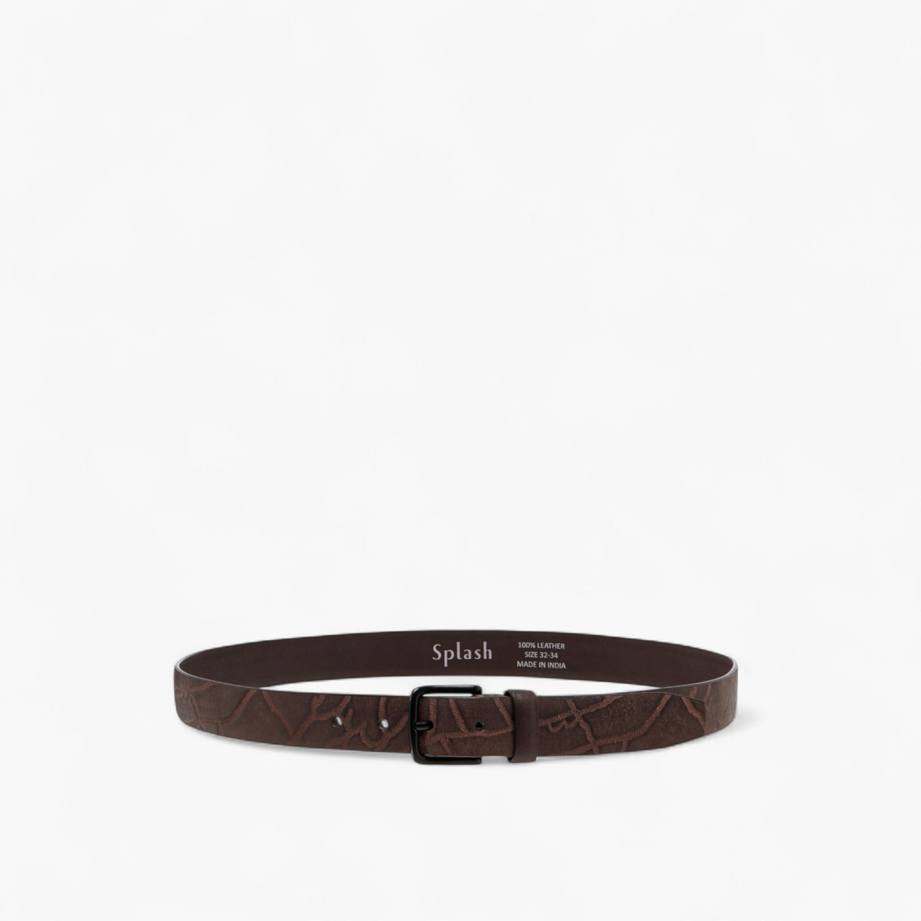 حزام جلد بارز الملمس بإبزيم إغلاق بدبوس-men-beltsandwallets-belts-image-2
