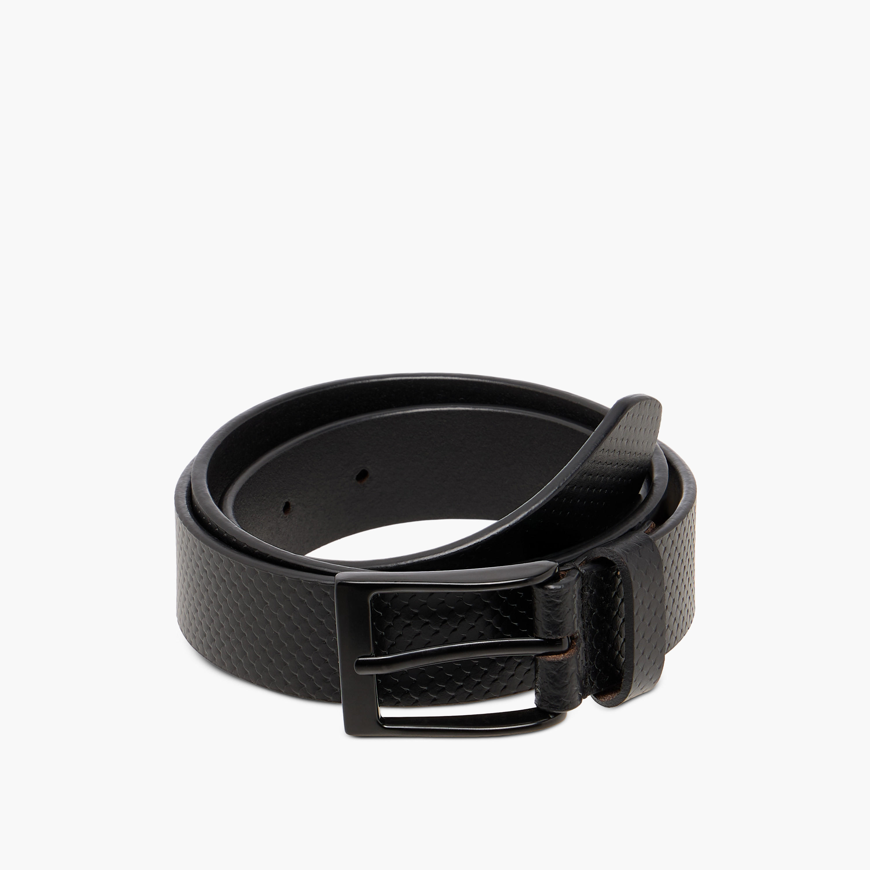 Textured Leather Pin Buckle Closure Belt-men-beltsandwallets-belts-image-3