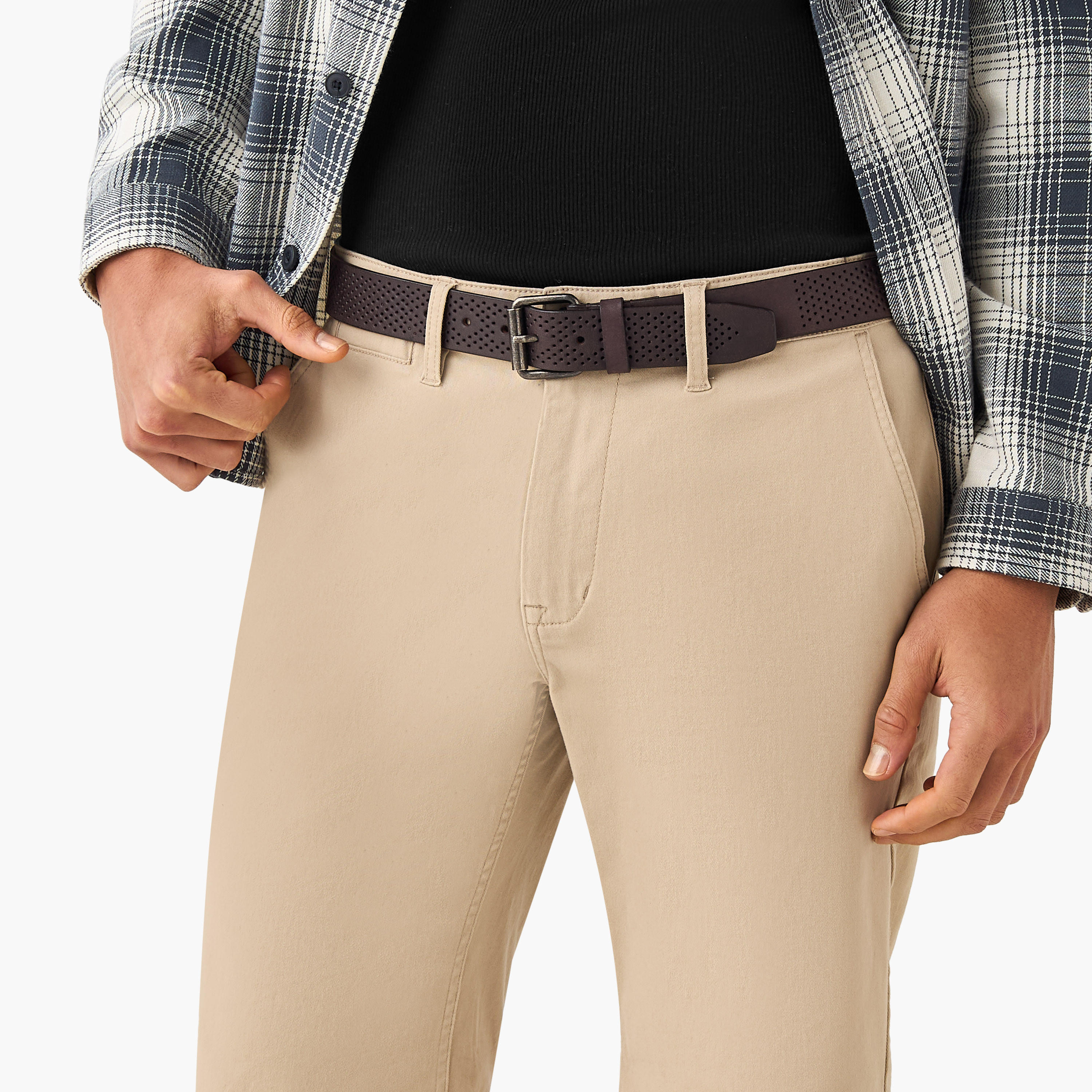 Perforated Leather Belt with Pin Buckle Closure-men-beltsandwallets-belts-image-2