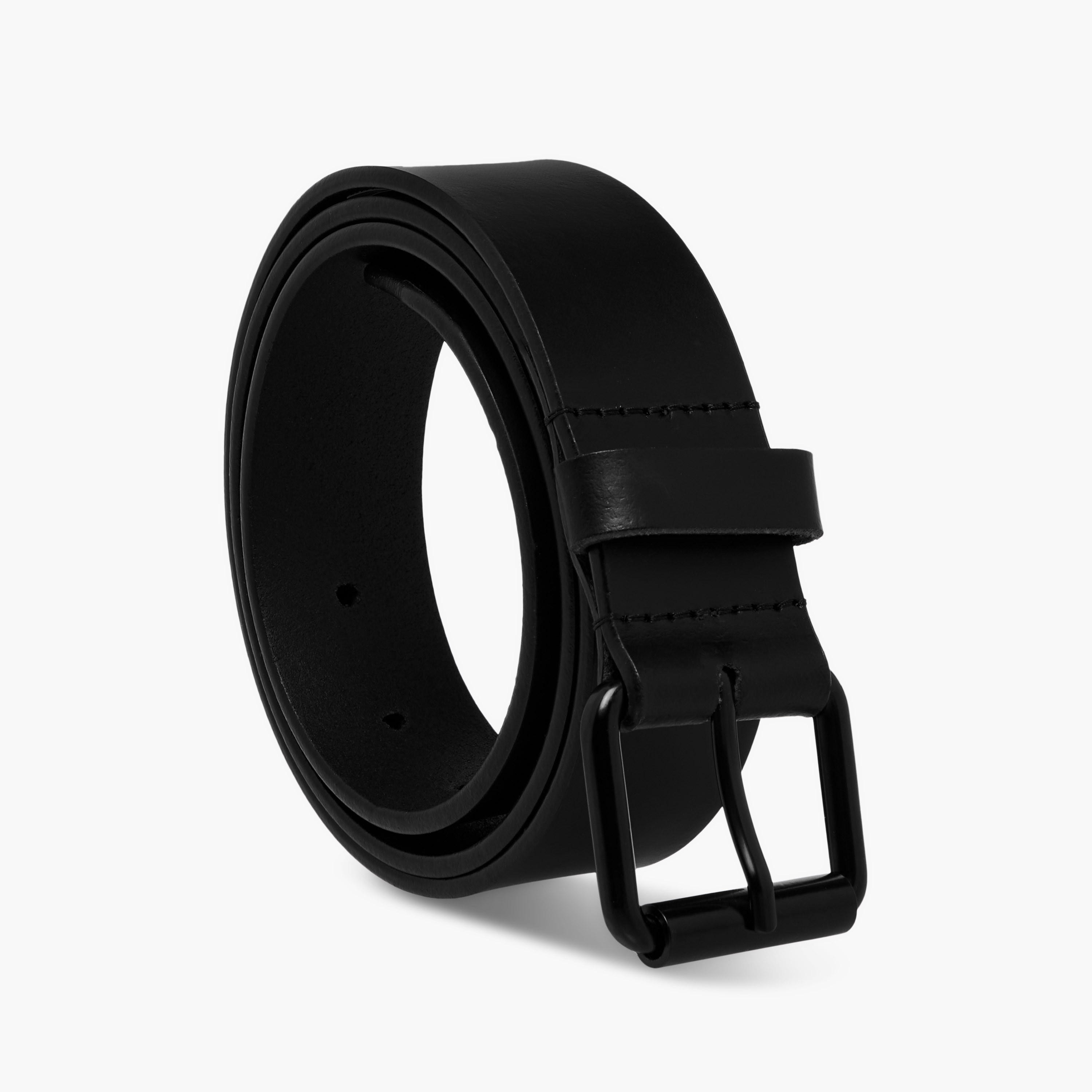 Leather Belt with Pin Buckle Closure-men-beltsandwallets-belts-image-1