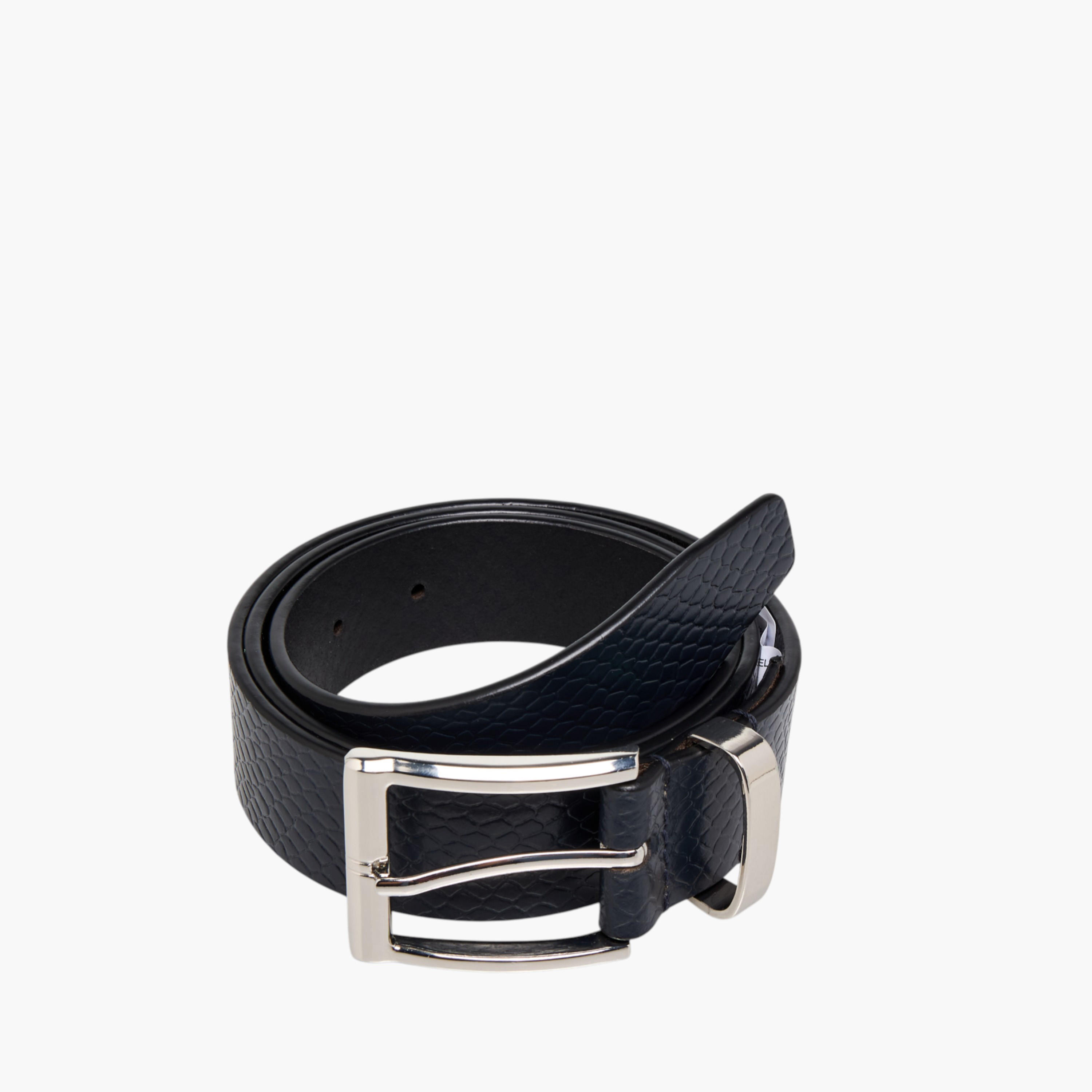 Textured Leather Belt with Pin Buckle Closure-men-beltsandwallets-belts-image-3
