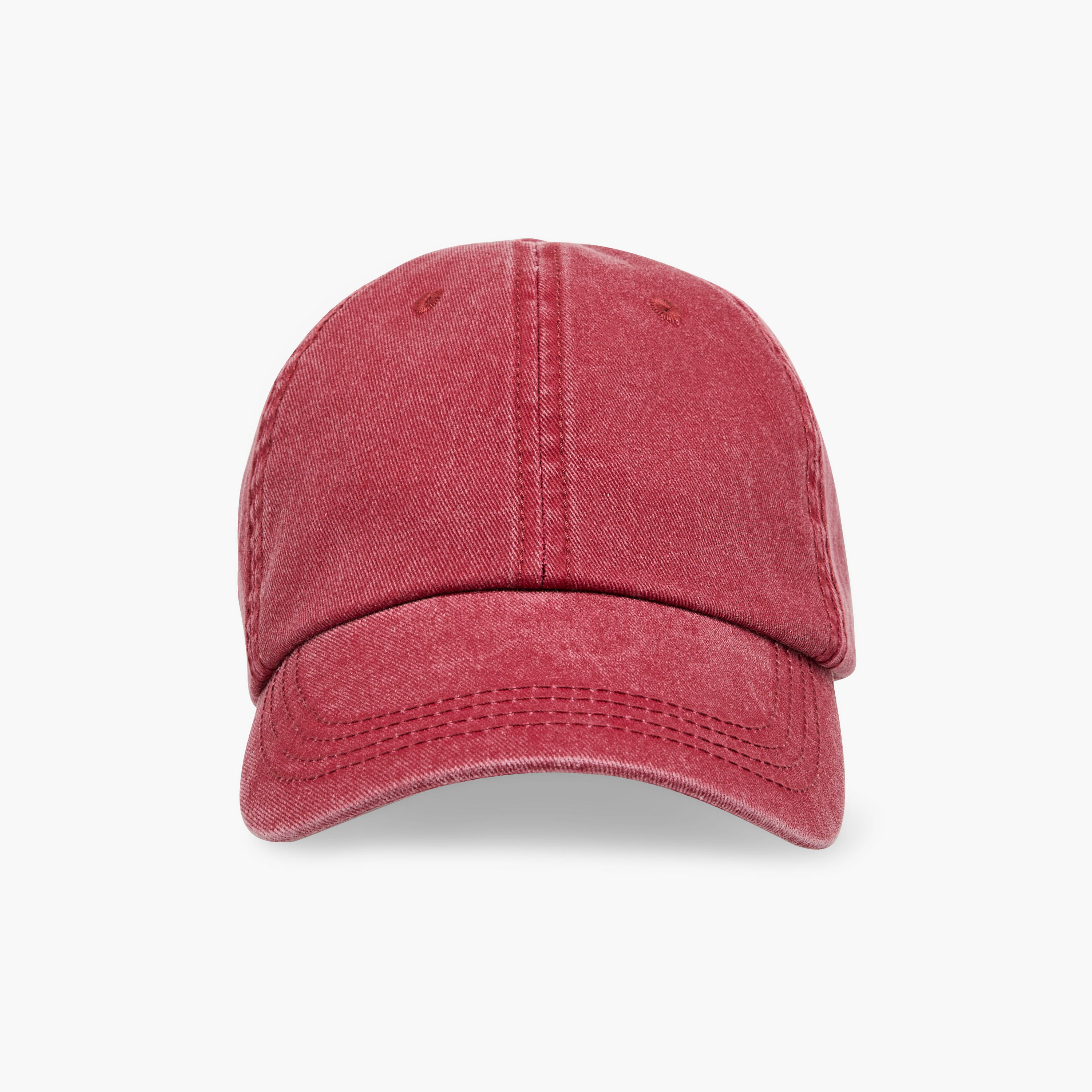 Denim Cap with Buckled Strap Closure-men-caps-image-1