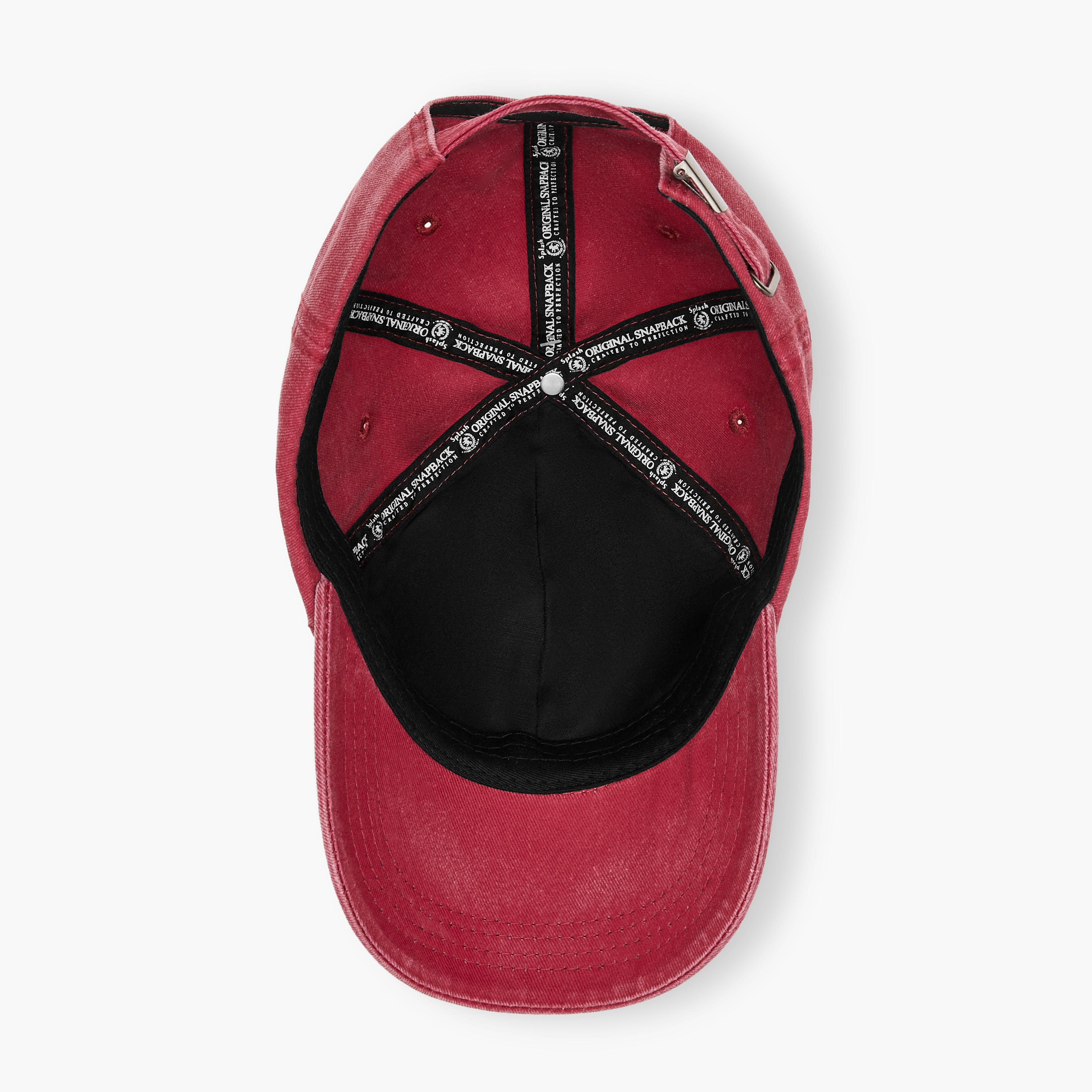 Denim Cap with Buckled Strap Closure-men-caps-image-8