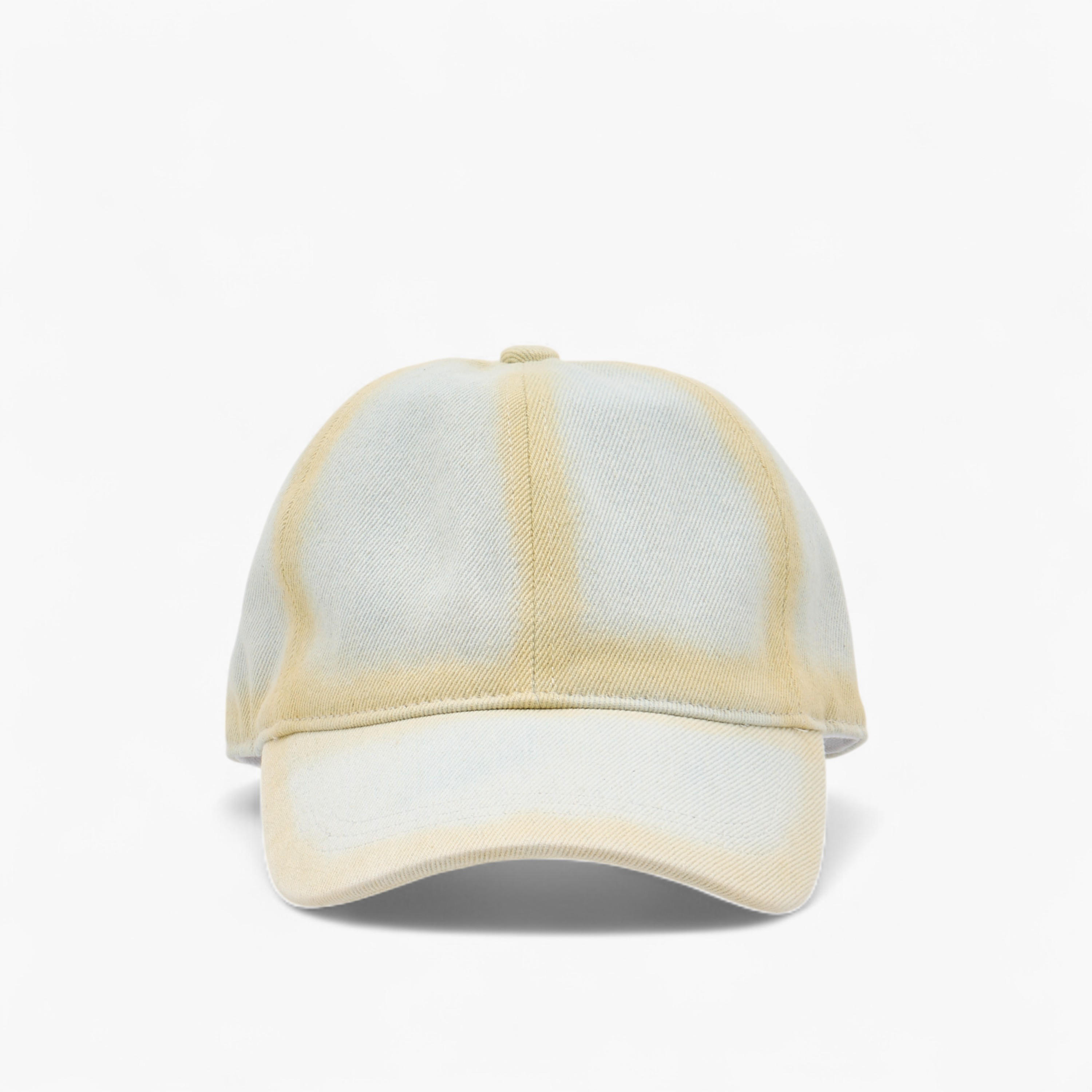 Ombre Panelled Cap with Hook and Loop Closure-men-caps-image-1