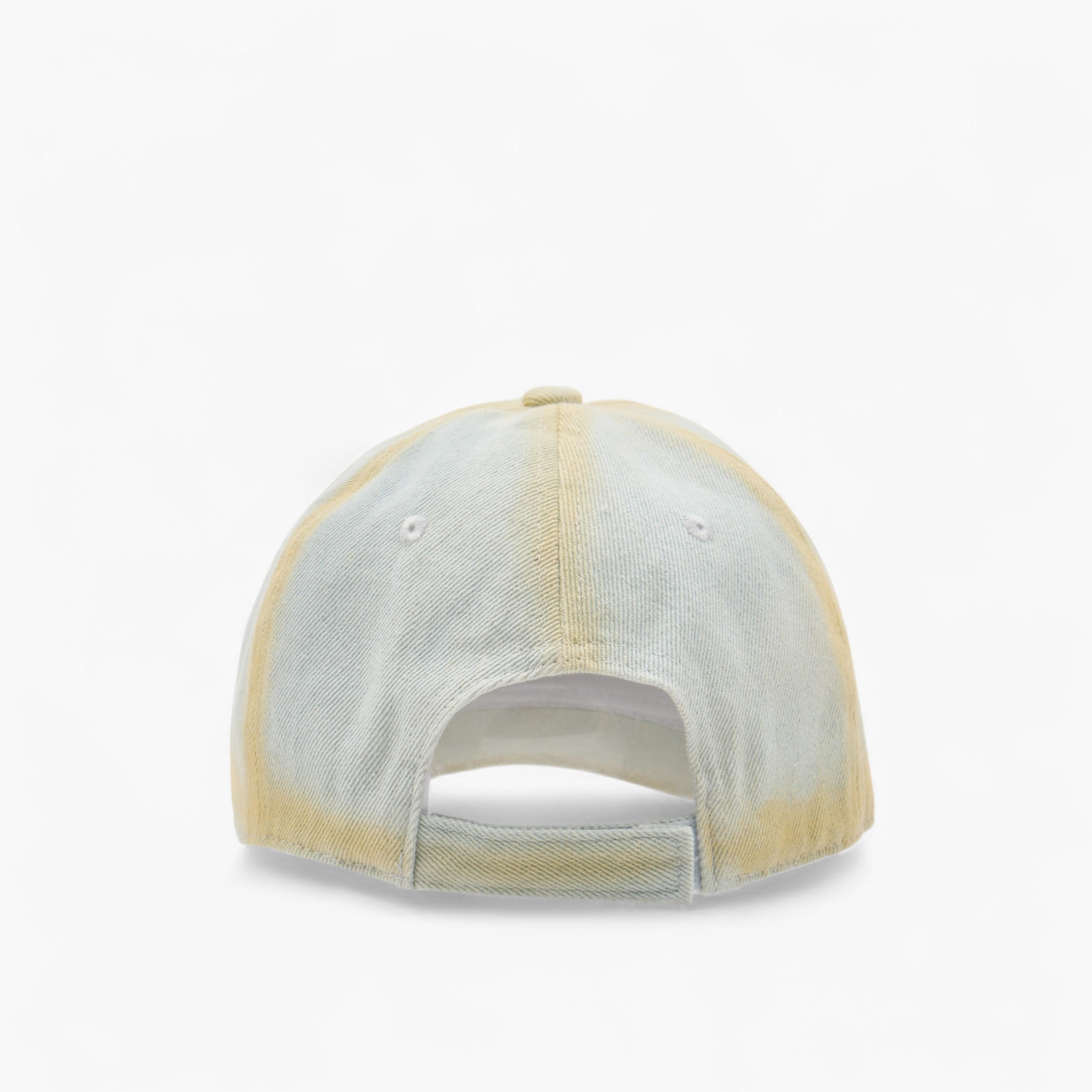 Ombre Panelled Cap with Hook and Loop Closure-men-caps-image-5
