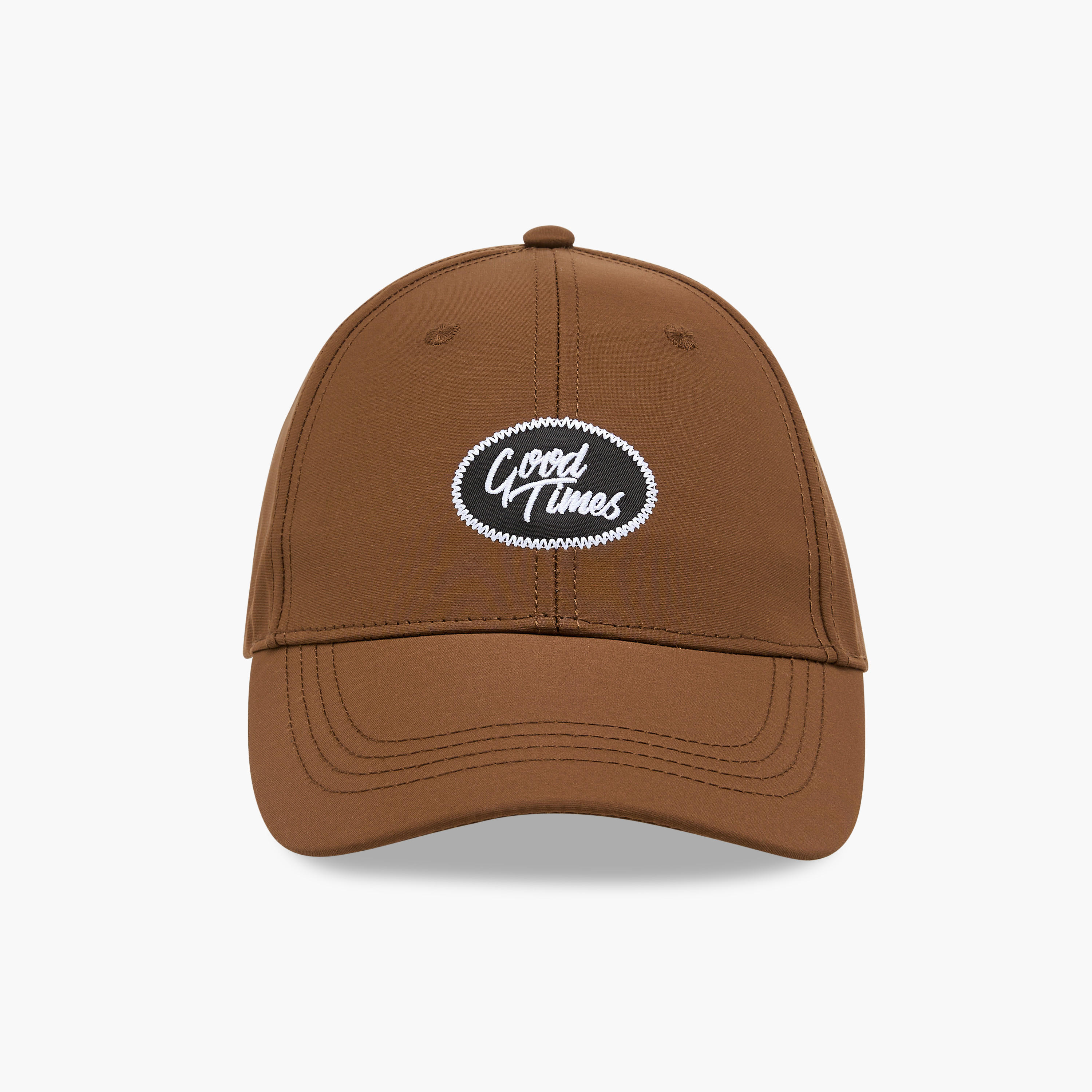 كاب بتطريز شعار مع حزام بإبزيم للإغلاق-men-caps-image-1