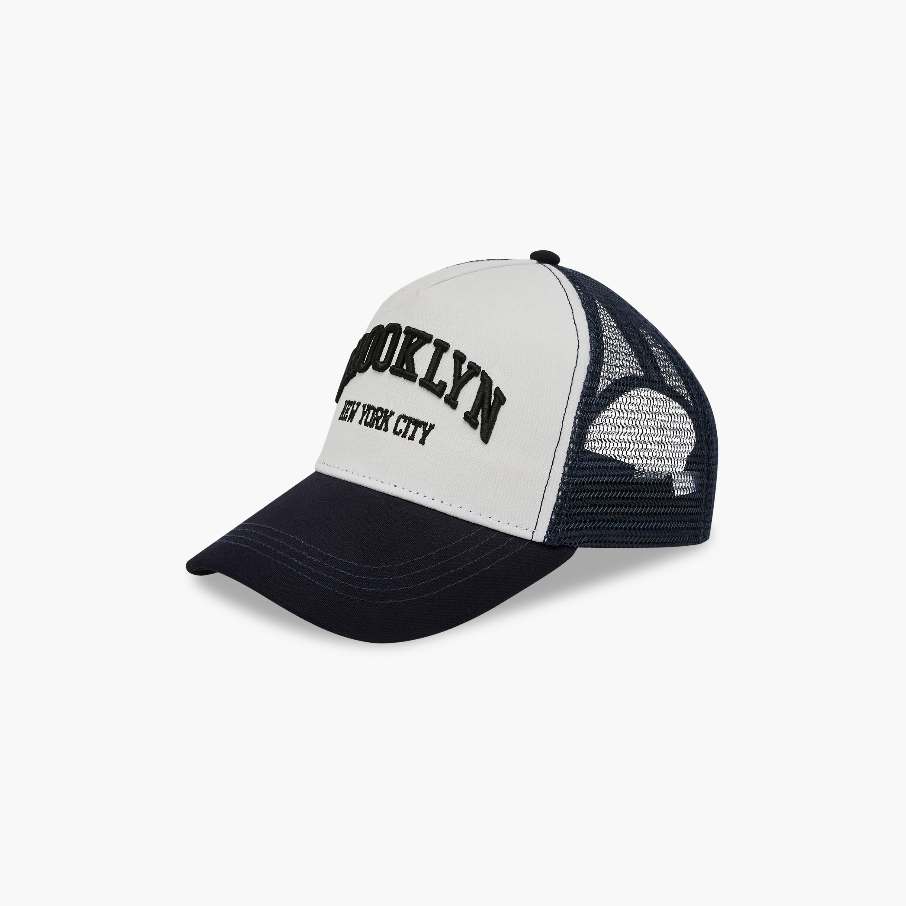 Brooklyn Embroidered Cap with Buckled Strap Closure-men-caps-image-3