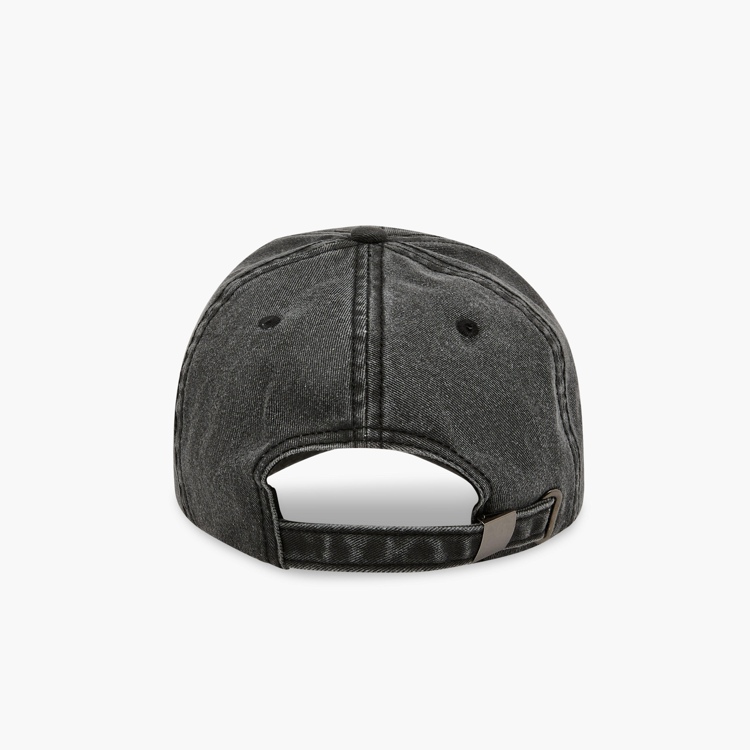 New York Embroidered Cap with Buckled Strap Closure-men-caps-image-5