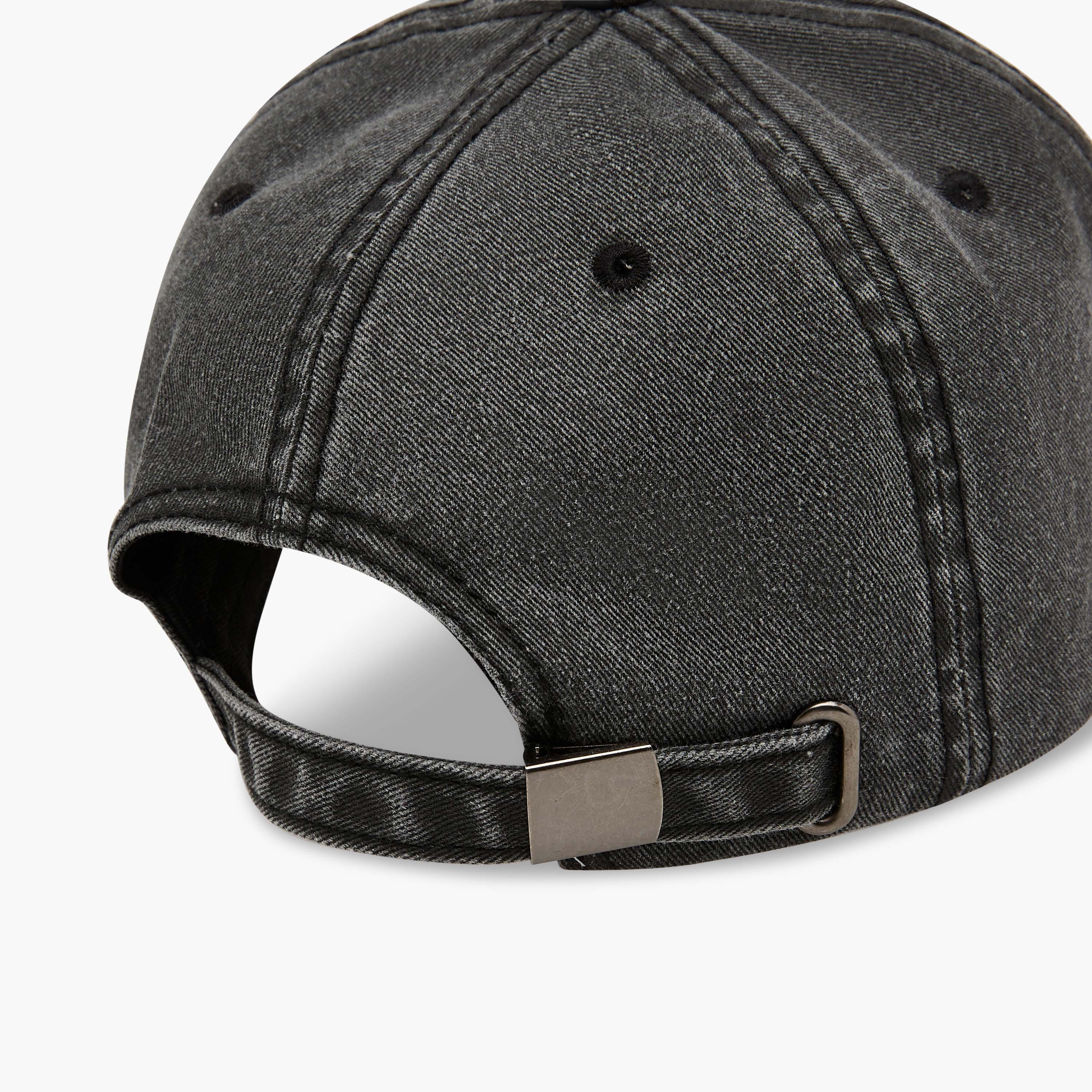 New York Embroidered Cap with Buckled Strap Closure-men-caps-image-7