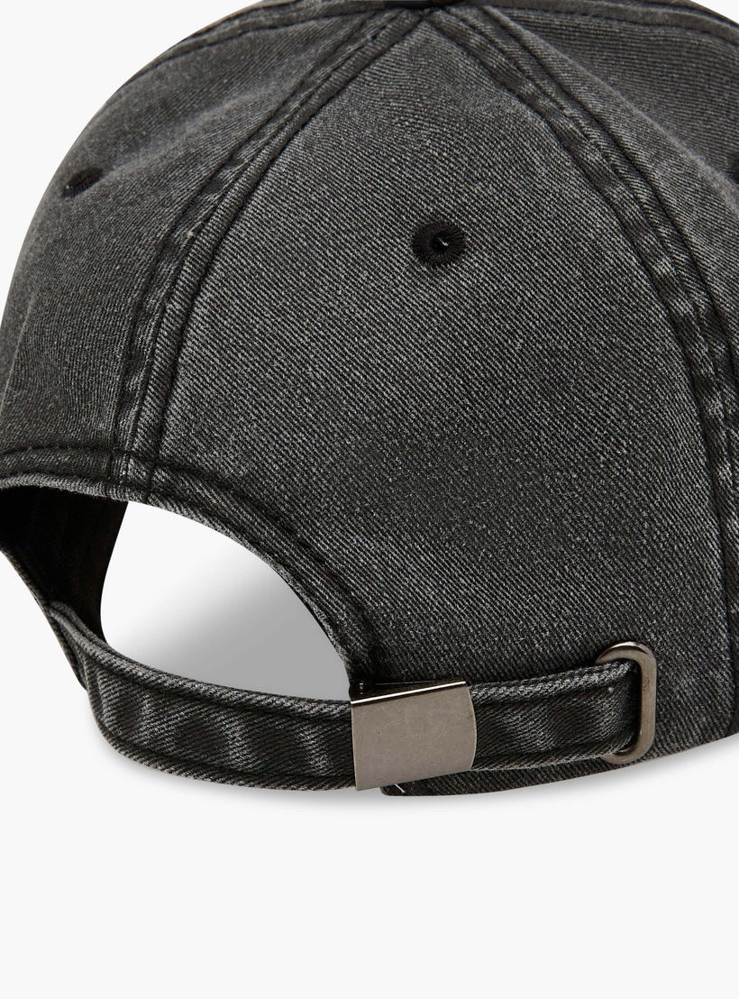 New York Embroidered Cap with Buckled Strap Closure-men-caps-image-7