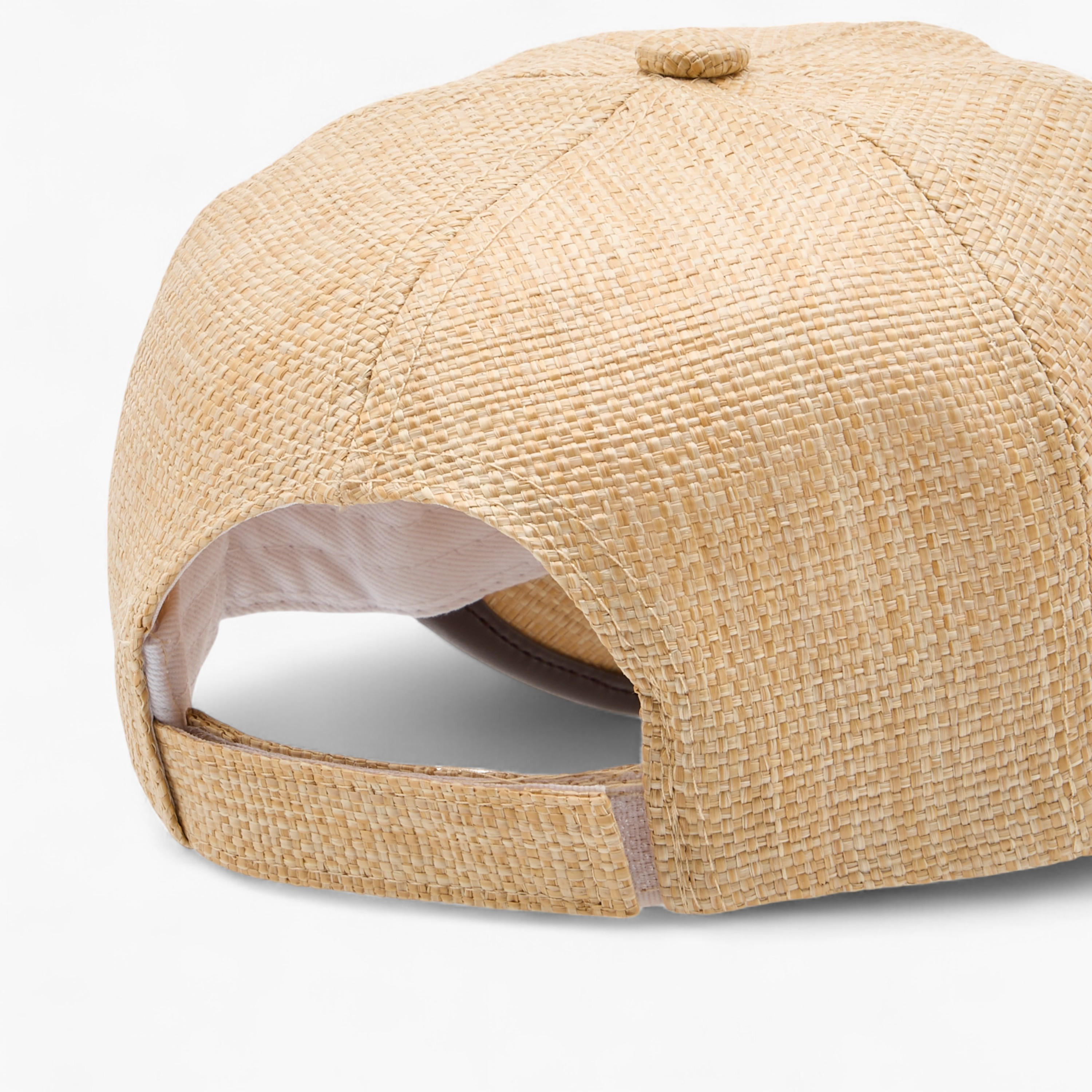 Textured Cap with Hook and Loop Closure-men-caps-image-6