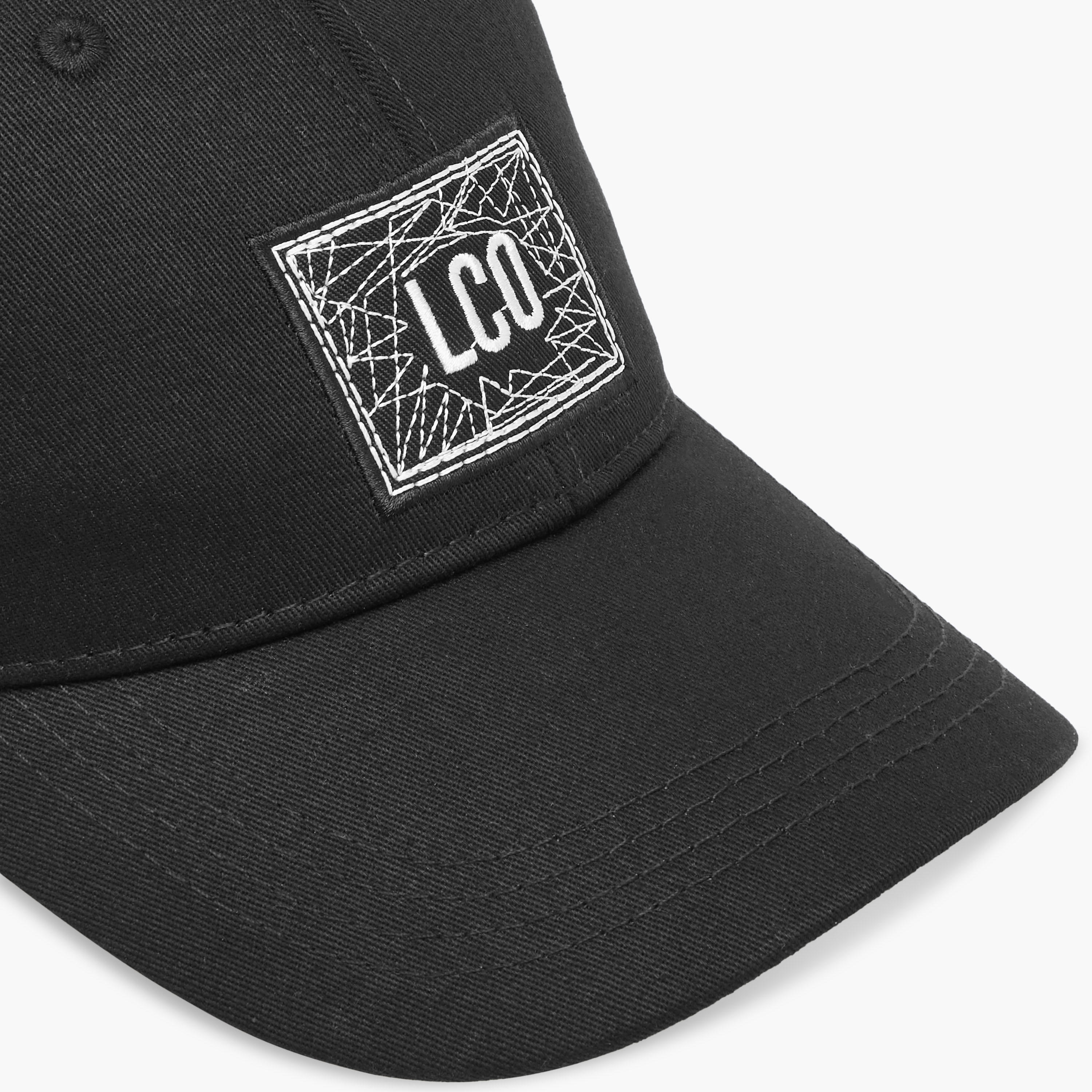 Lee Cooper Applique Detail Cap with Buckled Strap Closure-men-caps-image-6
